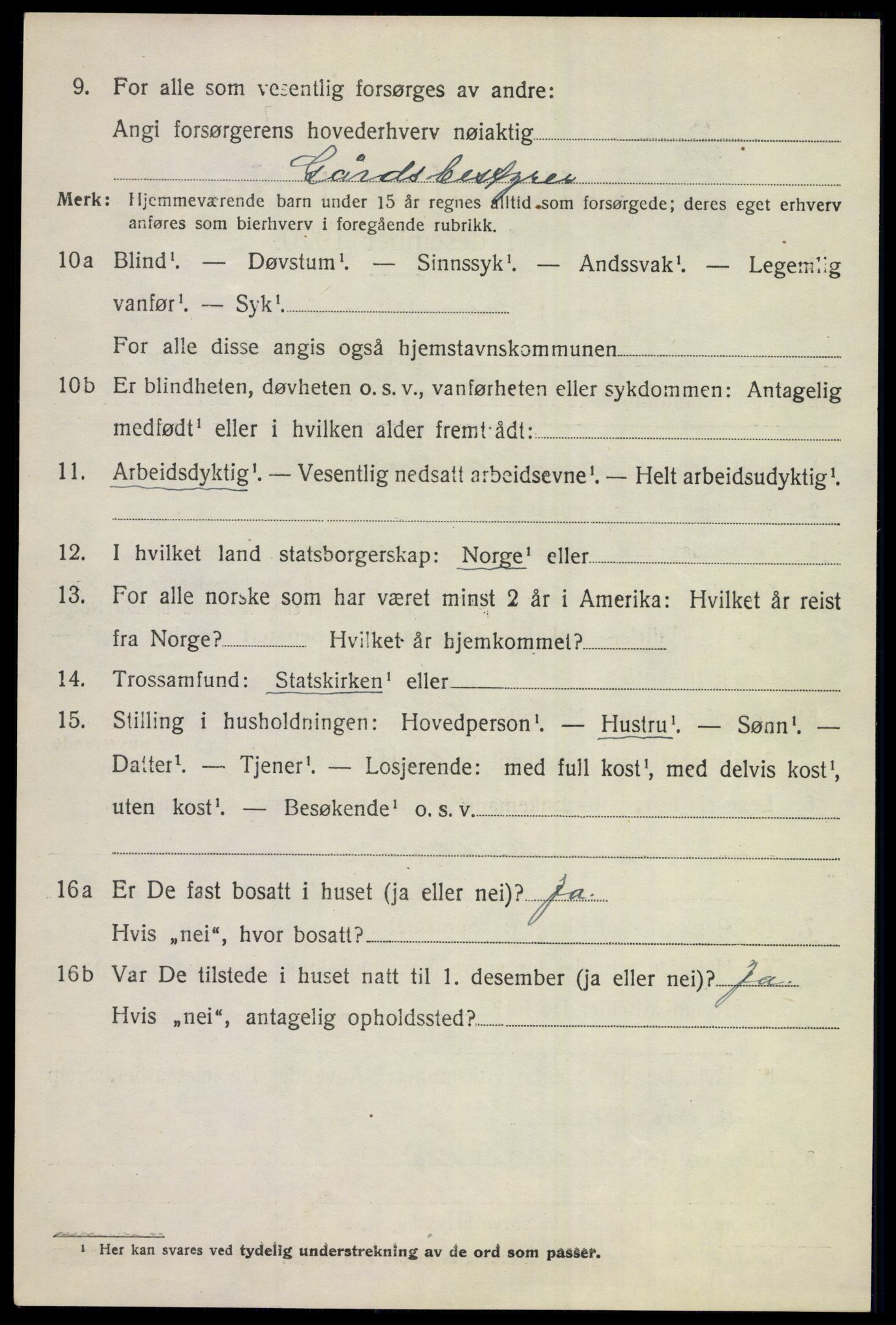 SAKO, 1920 census for Hole, 1920, p. 3370