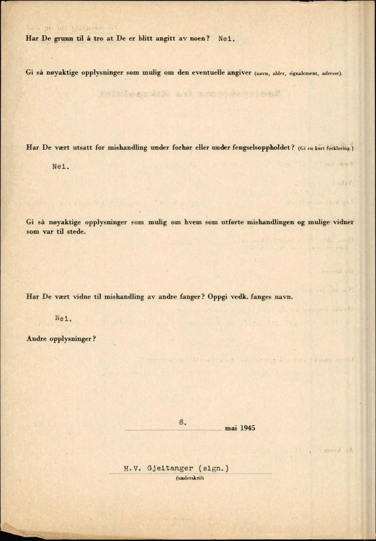 Rikspolitisjefen, AV/RA-S-1560/L/L0005: Gidske, Peder Martin -  Hansell, Georg, 1940-1945, p. 38