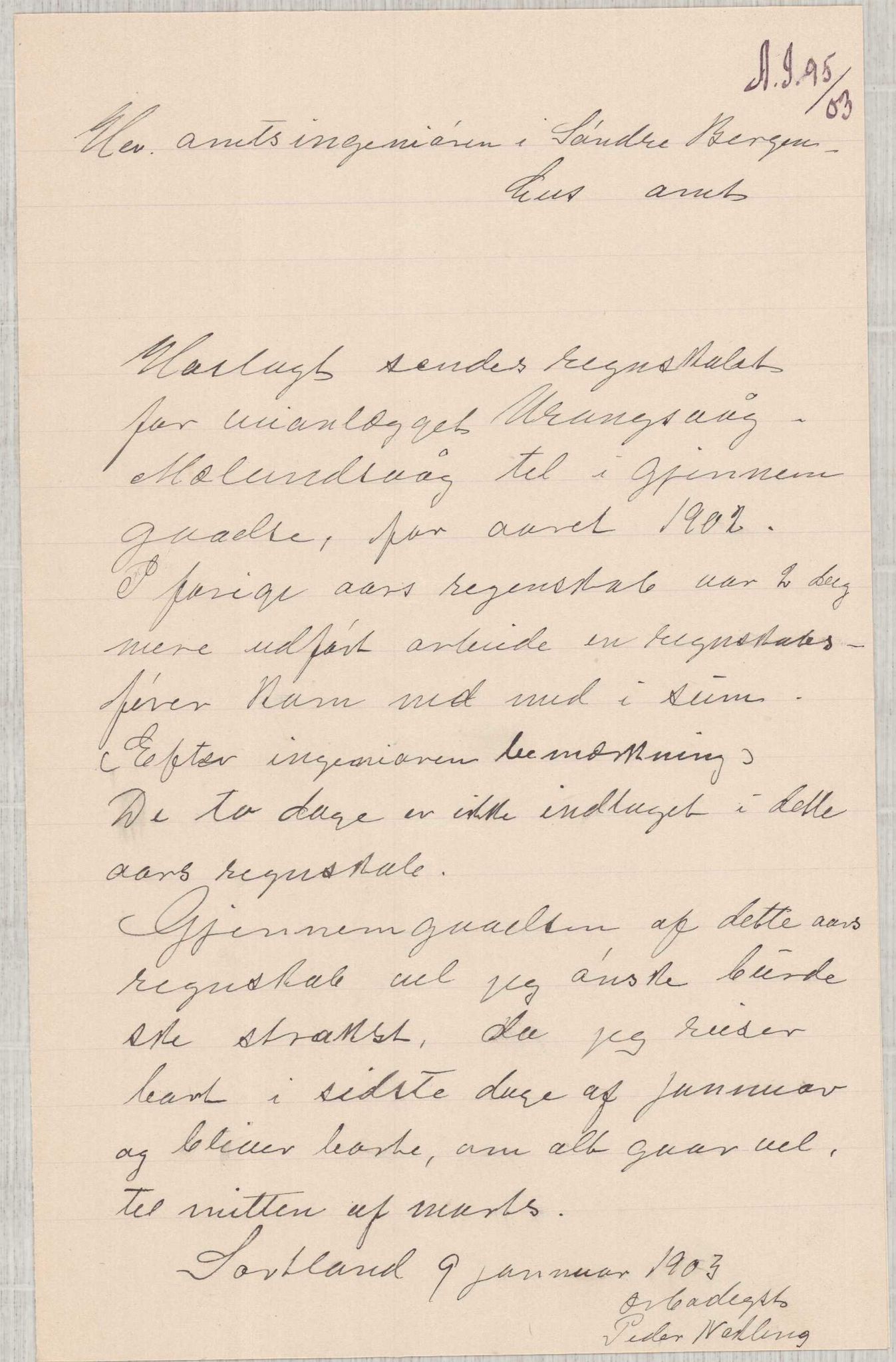 Finnaas kommune. Formannskapet, IKAH/1218a-021/E/Ea/L0002/0002: Rekneskap for veganlegg / Rekneskap for veganlegget Urangsvåg - Mælandsvåg, 1901-1903, p. 128