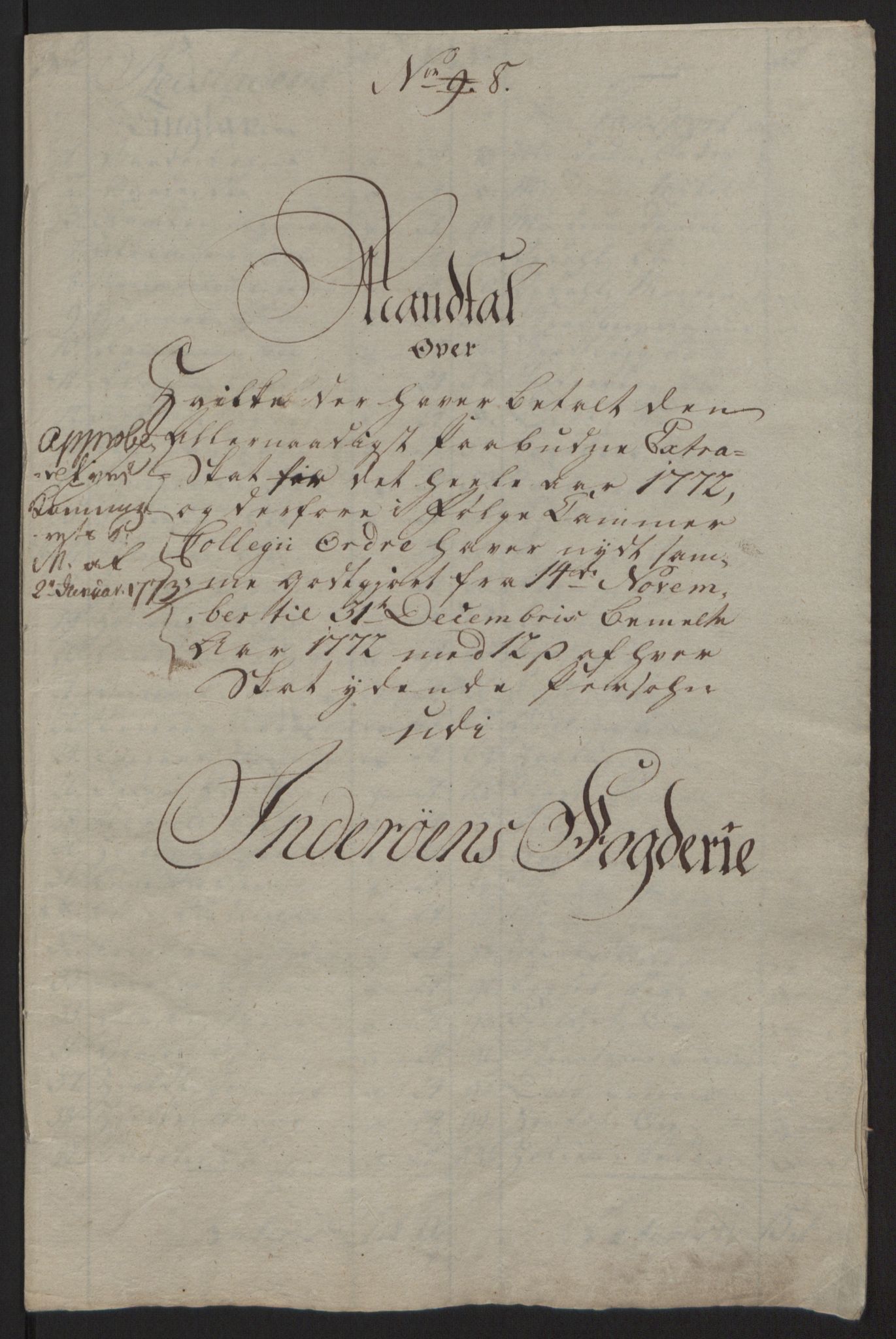 Rentekammeret inntil 1814, Reviderte regnskaper, Fogderegnskap, AV/RA-EA-4092/R63/L4420: Ekstraskatten Inderøy, 1762-1772, p. 512