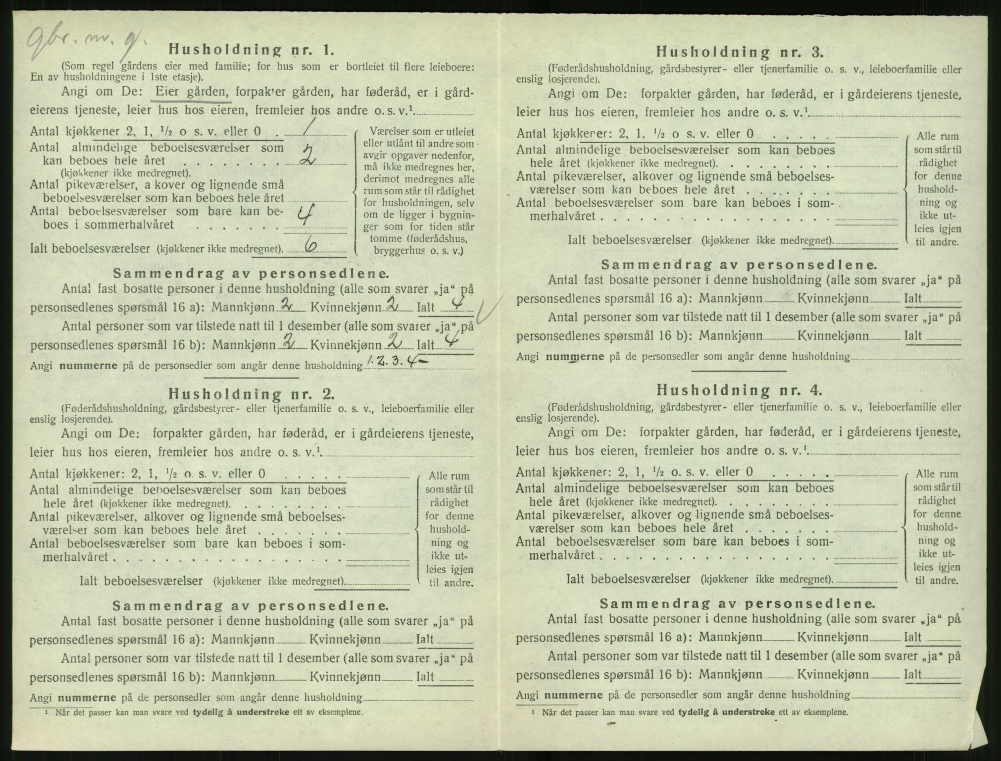 SAT, 1920 census for Norddal, 1920, p. 234