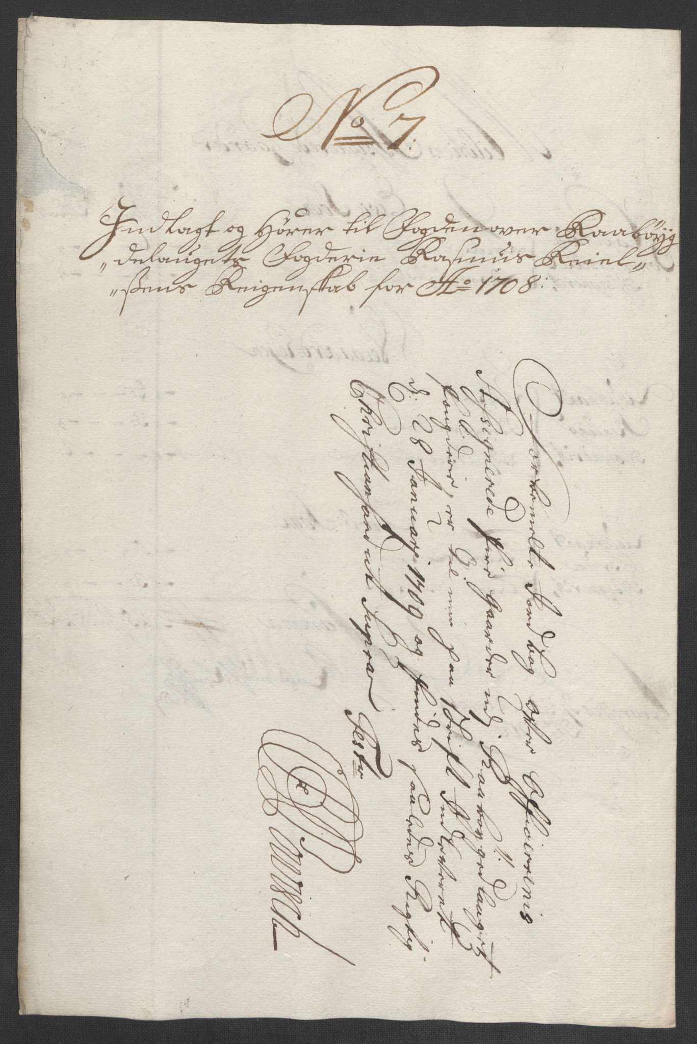 Rentekammeret inntil 1814, Reviderte regnskaper, Fogderegnskap, RA/EA-4092/R40/L2448: Fogderegnskap Råbyggelag, 1706-1708, p. 342