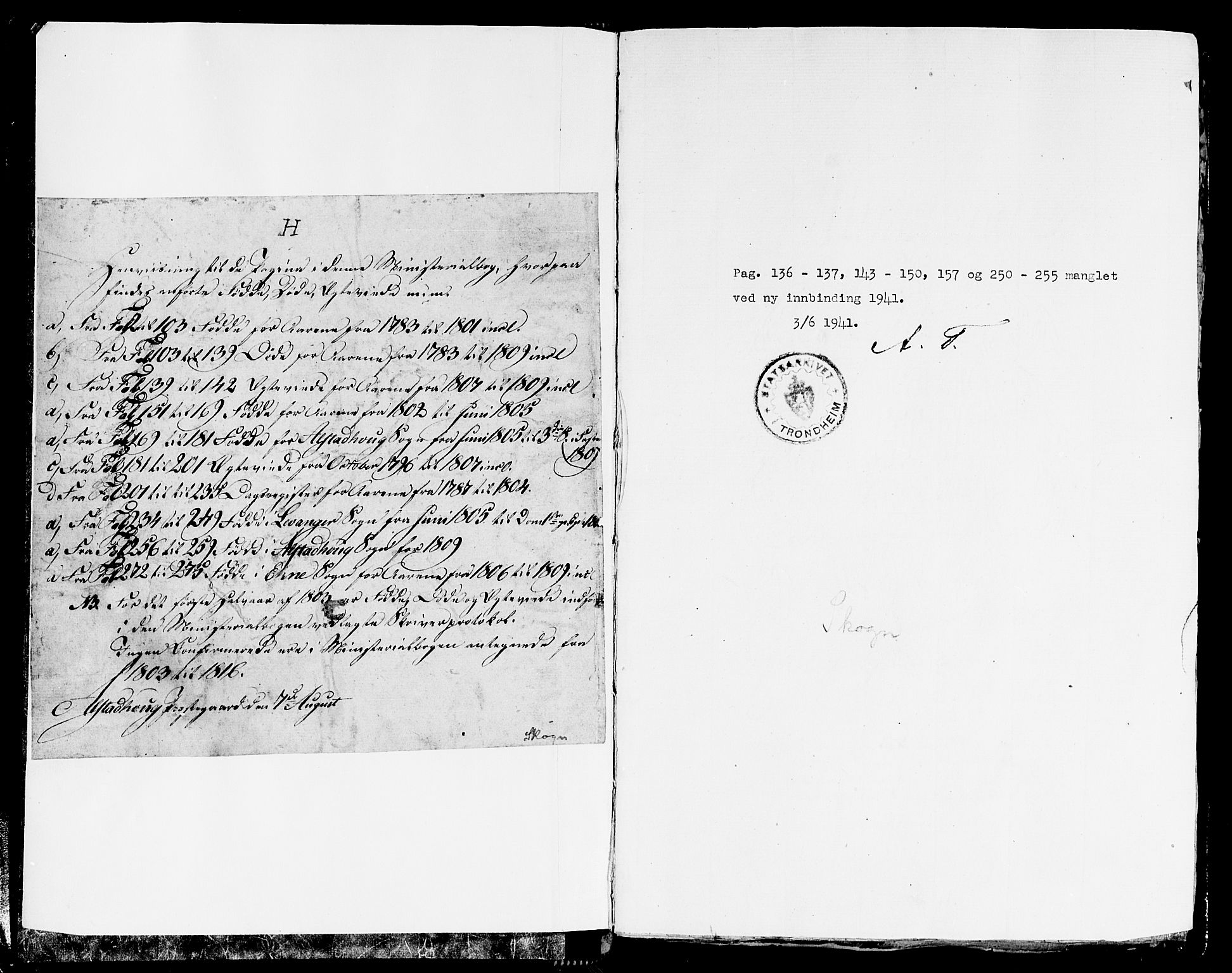 Ministerialprotokoller, klokkerbøker og fødselsregistre - Nord-Trøndelag, SAT/A-1458/717/L0143: Parish register (official) no. 717A02 /2, 1806-1809