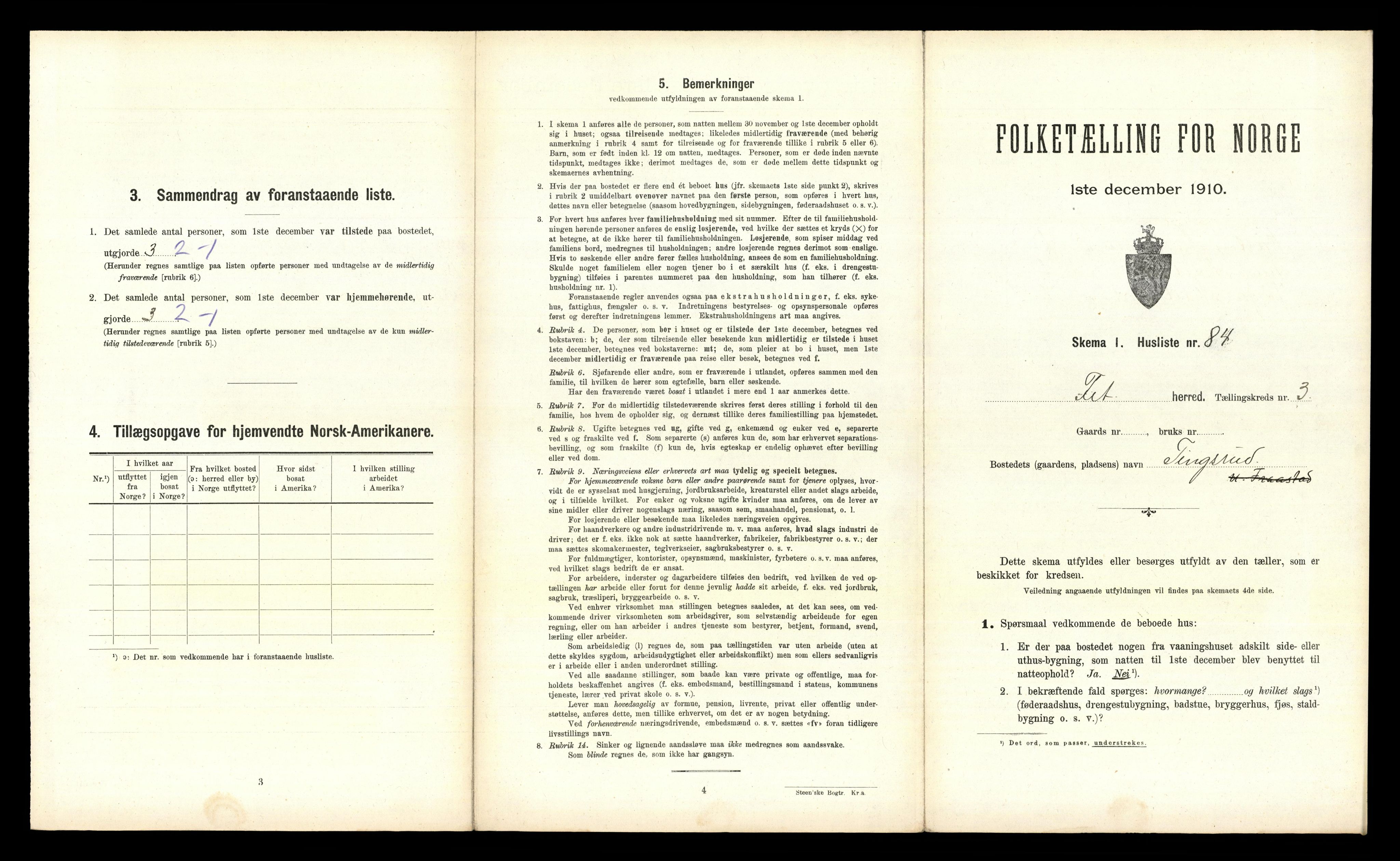 RA, 1910 census for Fet, 1910, p. 575