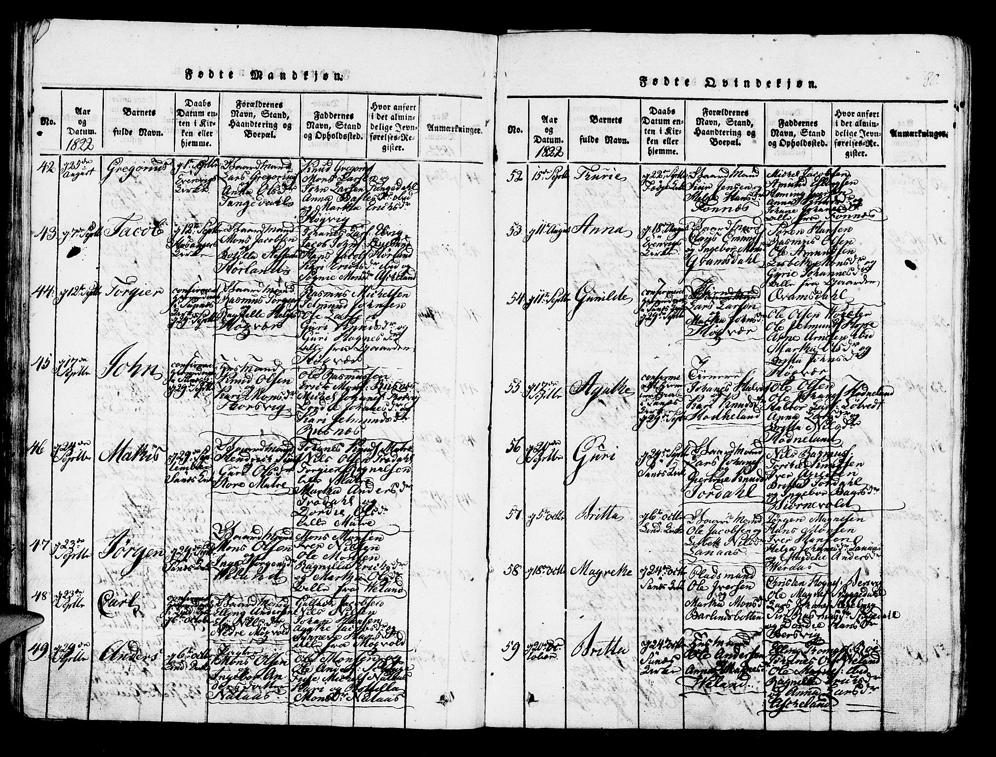 Lindås Sokneprestembete, AV/SAB-A-76701/H/Haa/Haaa/L0007: Parish register (official) no. A 7, 1816-1823, p. 80