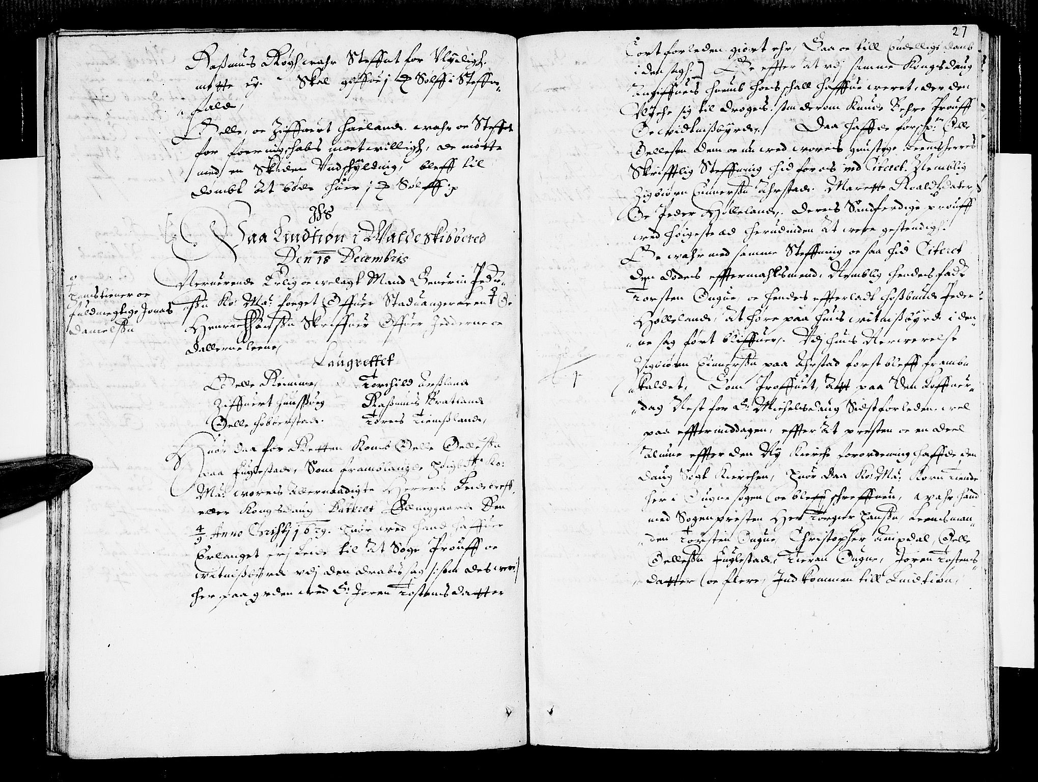 Jæren og Dalane sorenskriveri, AV/SAST-A-100306/3/30/30BA/L0012: TINGBOK, 1629-1631, p. 26b-27a