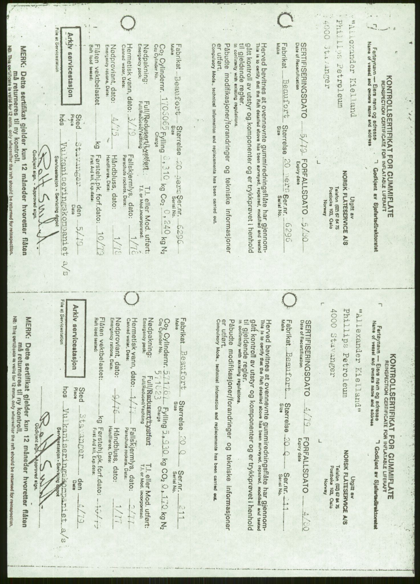 Justisdepartementet, Granskningskommisjonen ved Alexander Kielland-ulykken 27.3.1980, RA/S-1165/D/L0006: A Alexander L. Kielland (Doku.liste + A3-A6, A11-A13, A18-A20-A21, A23, A31 av 31)/Dykkerjournaler, 1980-1981, p. 268