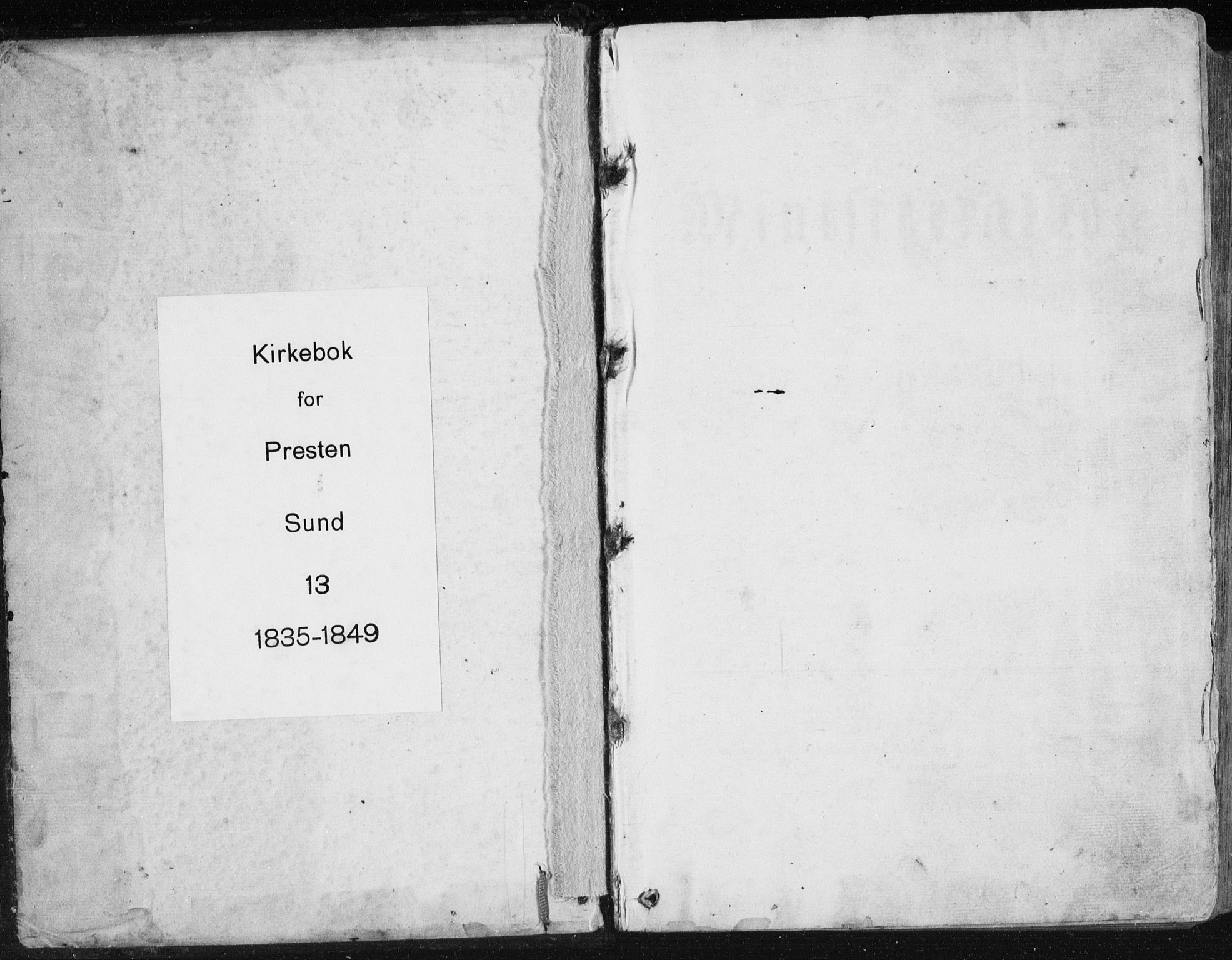 Sund sokneprestembete, SAB/A-99930: Parish register (official) no. A 13, 1835-1849