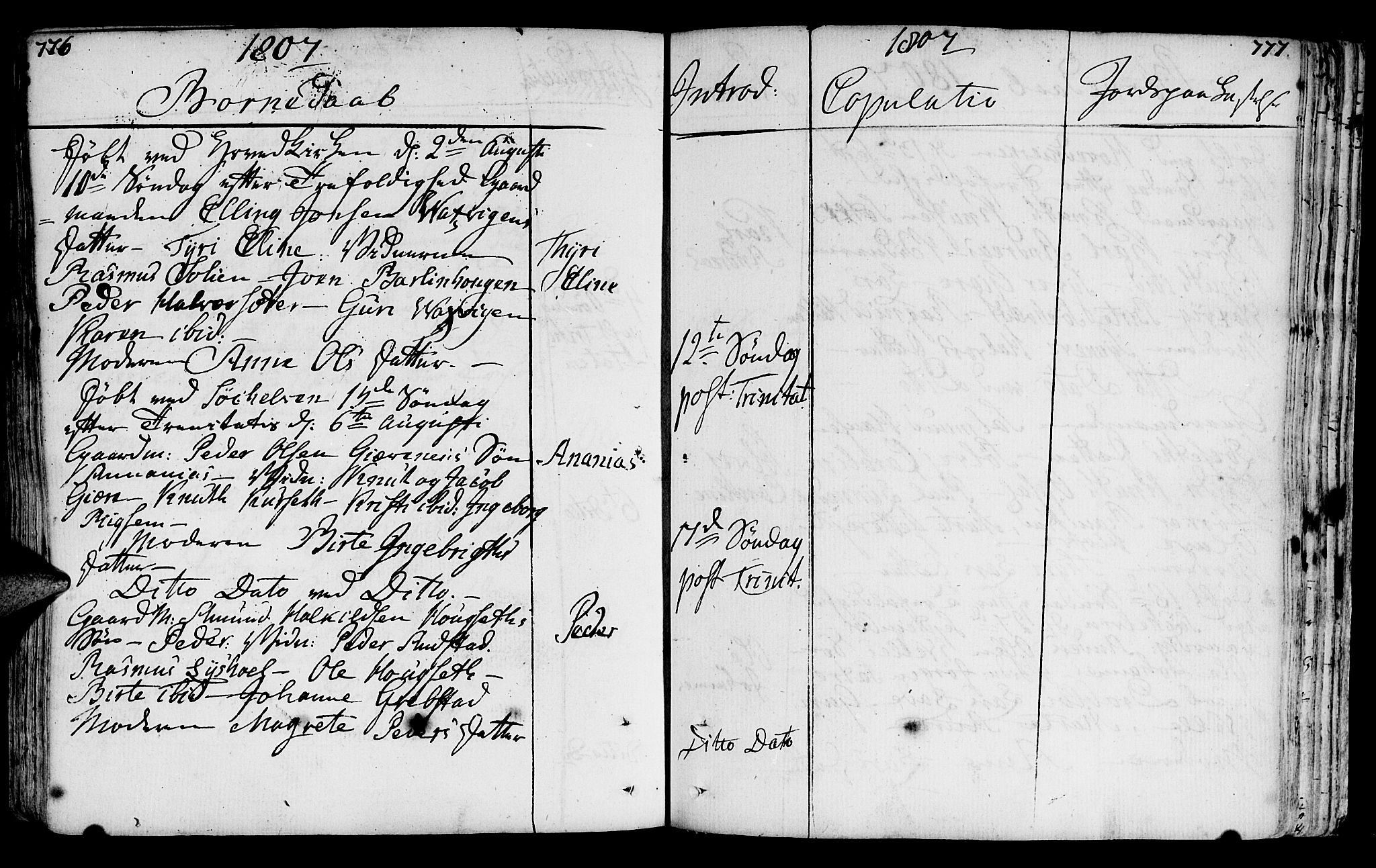 Ministerialprotokoller, klokkerbøker og fødselsregistre - Møre og Romsdal, AV/SAT-A-1454/522/L0308: Parish register (official) no. 522A03, 1773-1809, p. 776-777