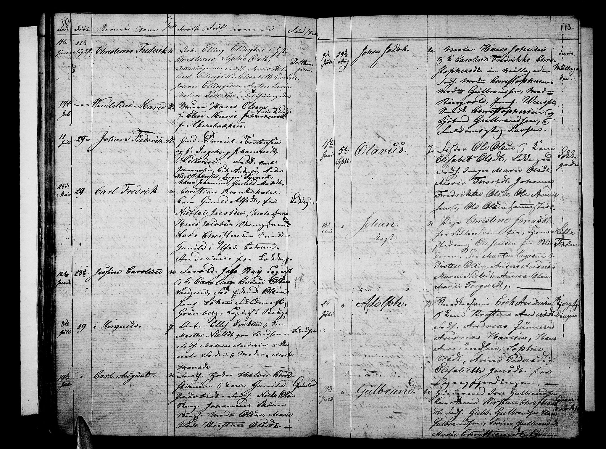 Aker prestekontor kirkebøker, AV/SAO-A-10861/G/L0007: Parish register (copy) no. 7, 1838-1846, p. 112-113