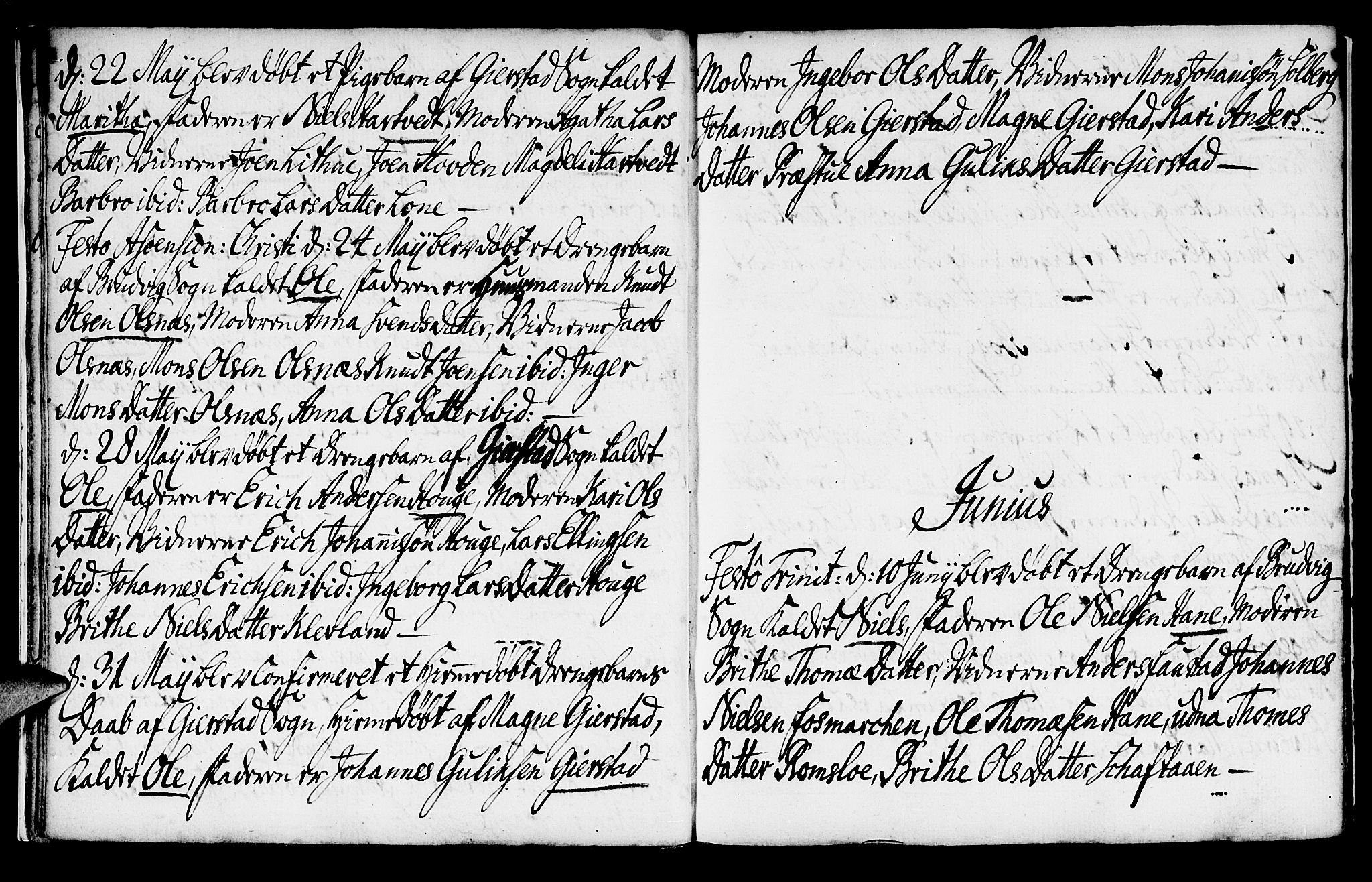 Haus sokneprestembete, SAB/A-75601/H/Haa: Parish register (official) no. A 8, 1754-1769, p. 9