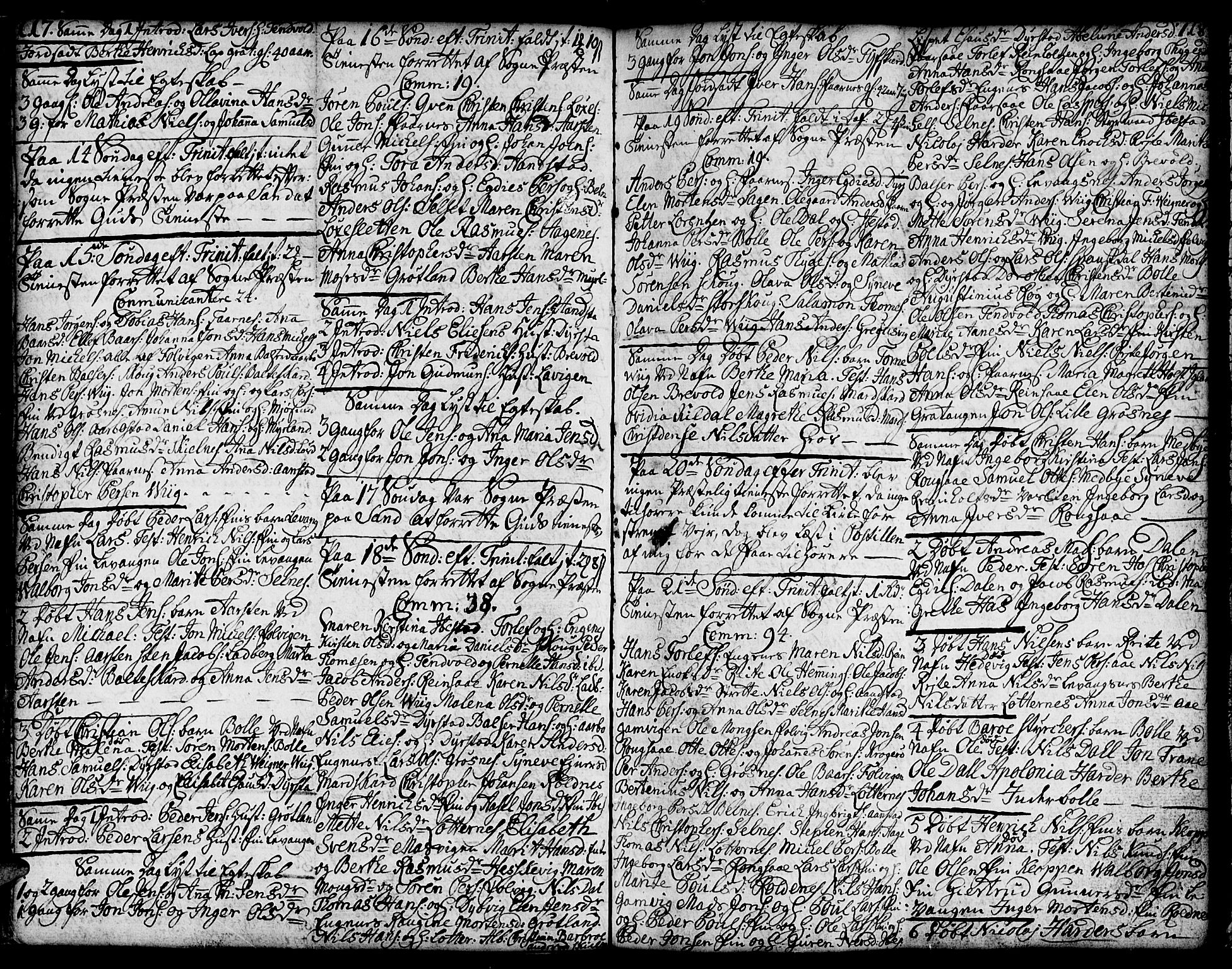 Ibestad sokneprestembete, AV/SATØ-S-0077/H/Ha/Hab/L0001klokker: Parish register (copy) no. 1, 1776-1808, p. 117-118