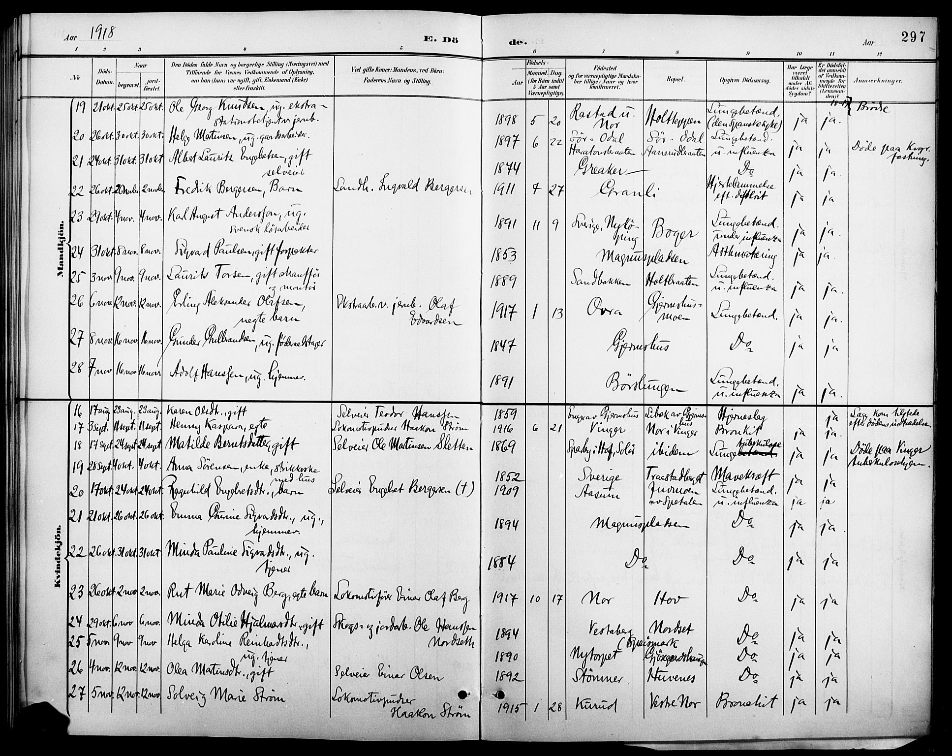 Vinger prestekontor, AV/SAH-PREST-024/H/Ha/Hab/L0003: Parish register (copy) no. 3, 1895-1920, p. 297