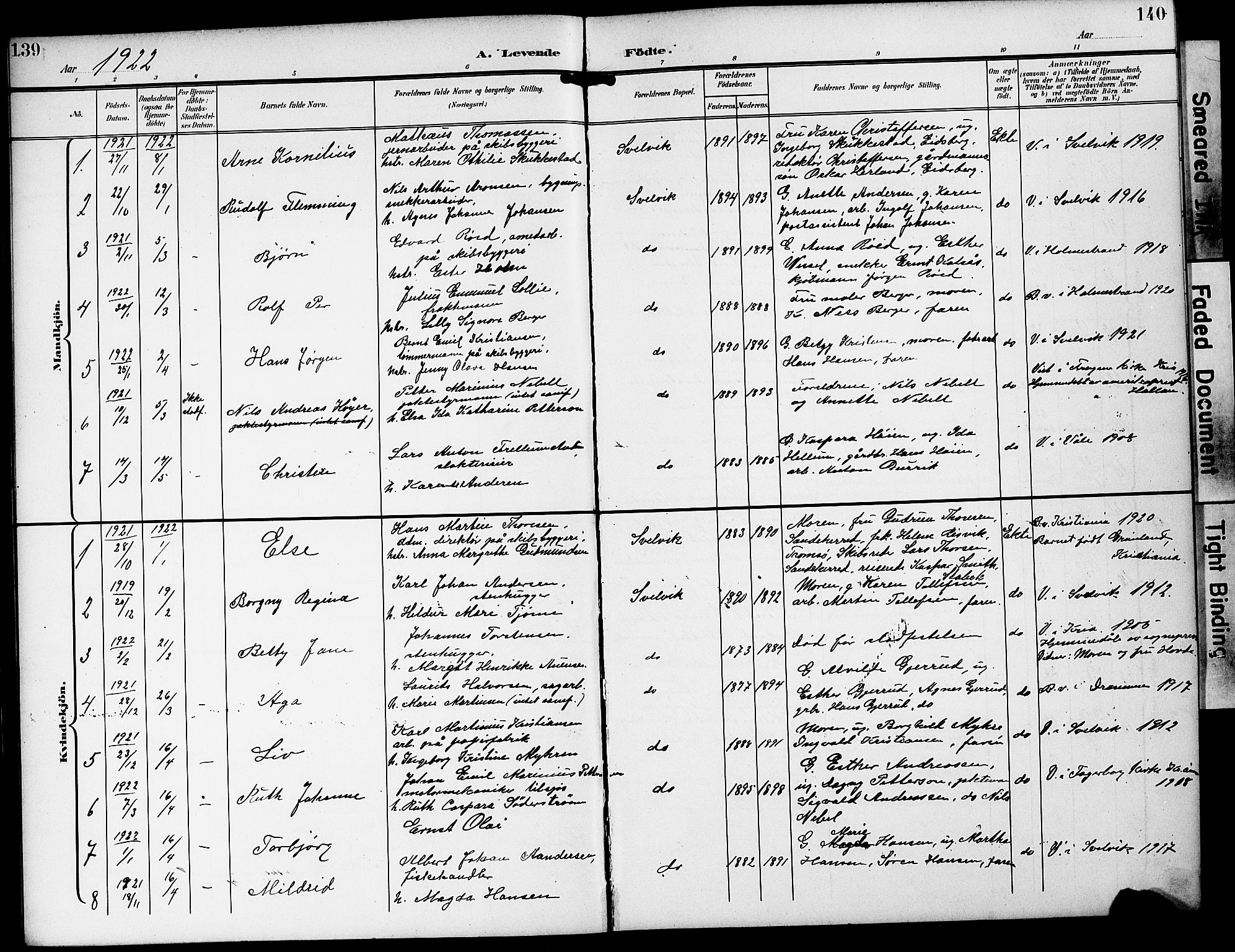 Strømm kirkebøker, AV/SAKO-A-322/G/Gb/L0002: Parish register (copy) no. II 2, 1897-1928, p. 139-140