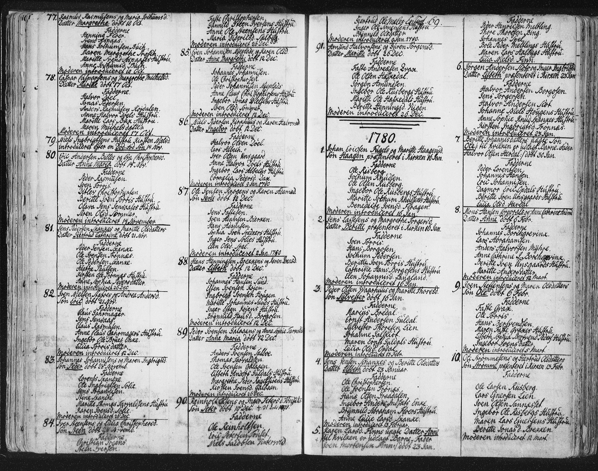 Ministerialprotokoller, klokkerbøker og fødselsregistre - Sør-Trøndelag, SAT/A-1456/681/L0926: Parish register (official) no. 681A04, 1767-1797, p. 69