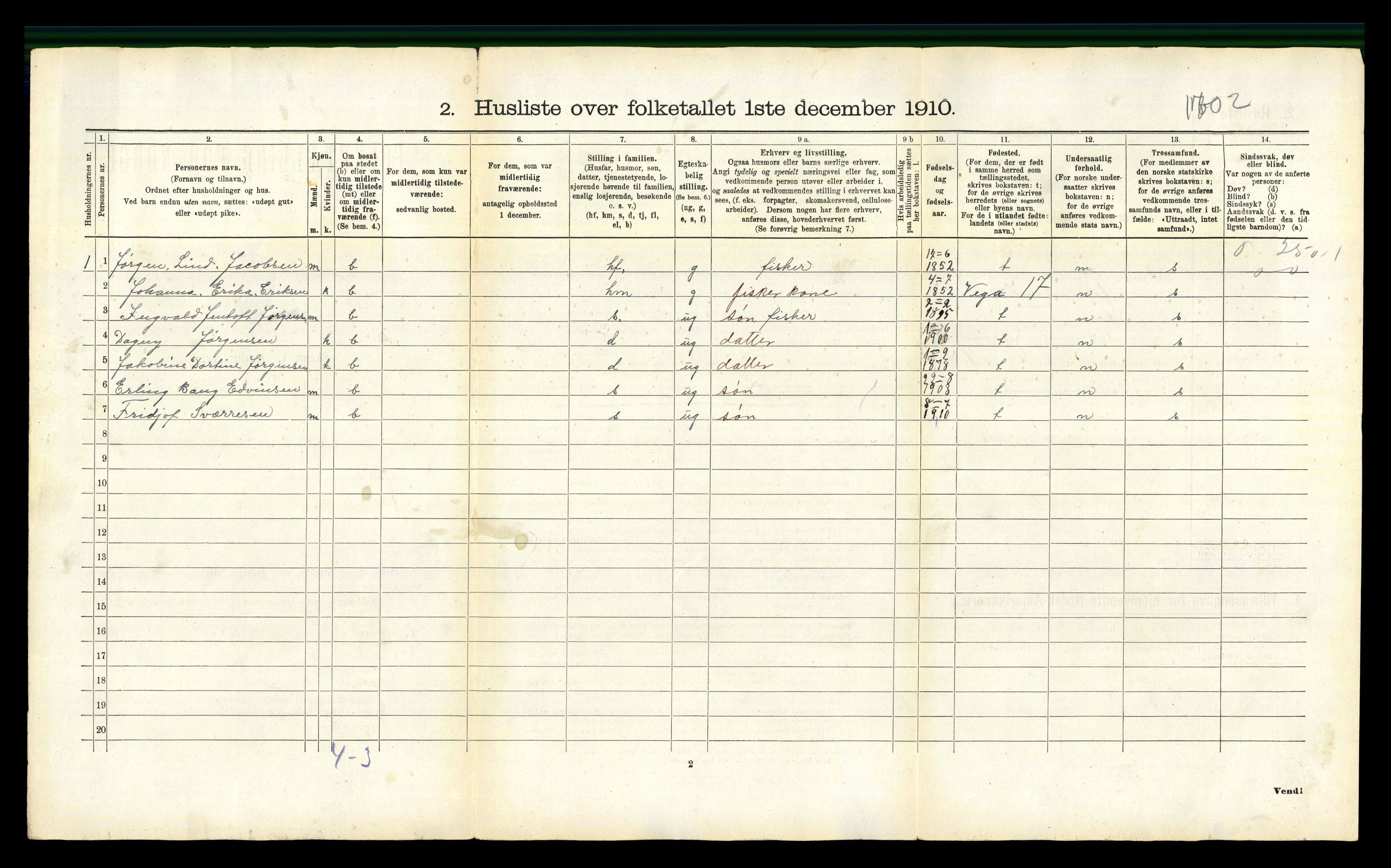 RA, 1910 census for Herøy, 1910, p. 92