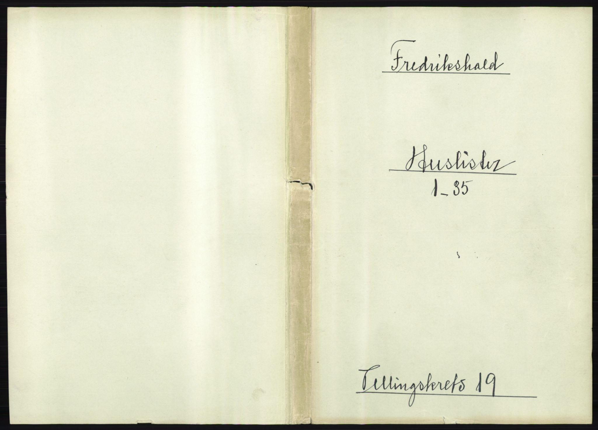 RA, 1891 census for 0101 Fredrikshald, 1891, p. 1672