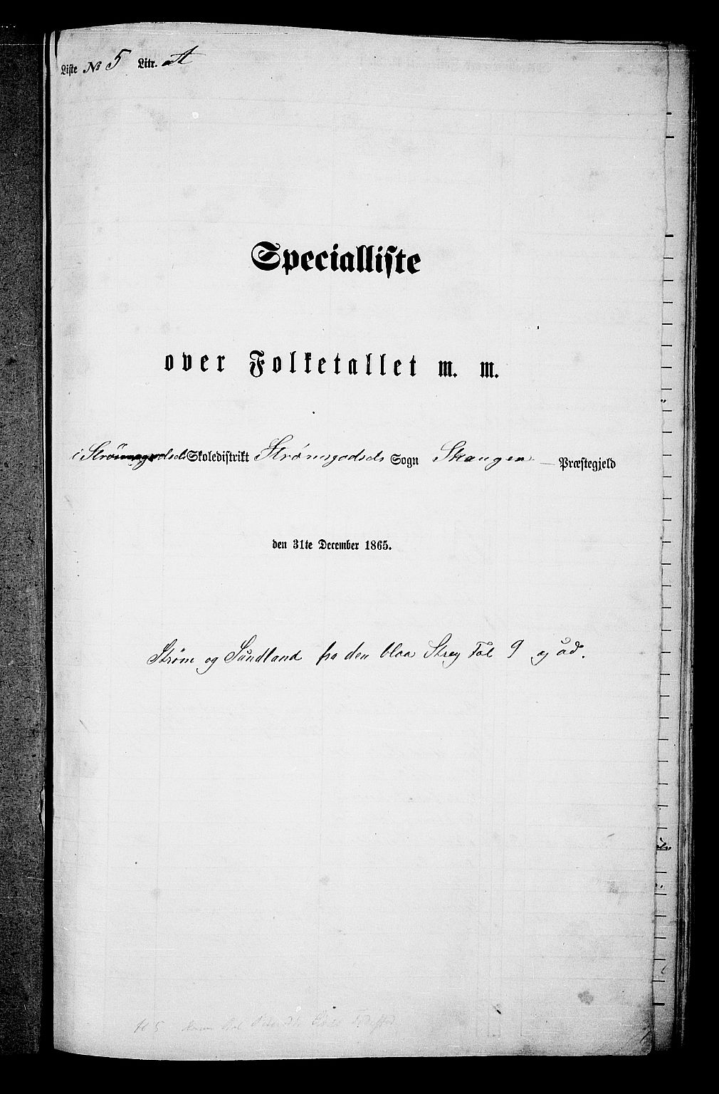 RA, 1865 census for Skoger, 1865, p. 115