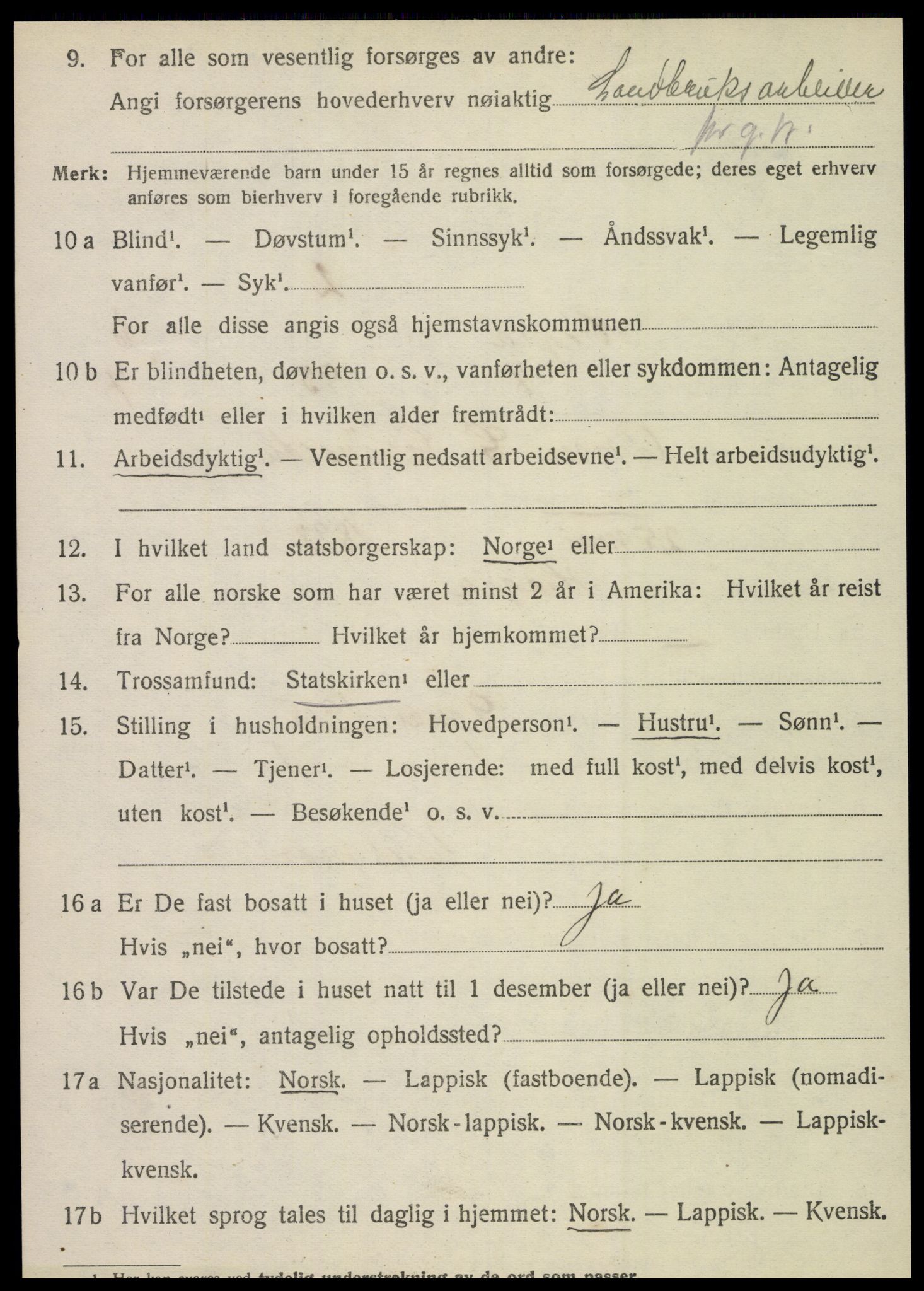 SAT, 1920 census for Hegra, 1920, p. 4859