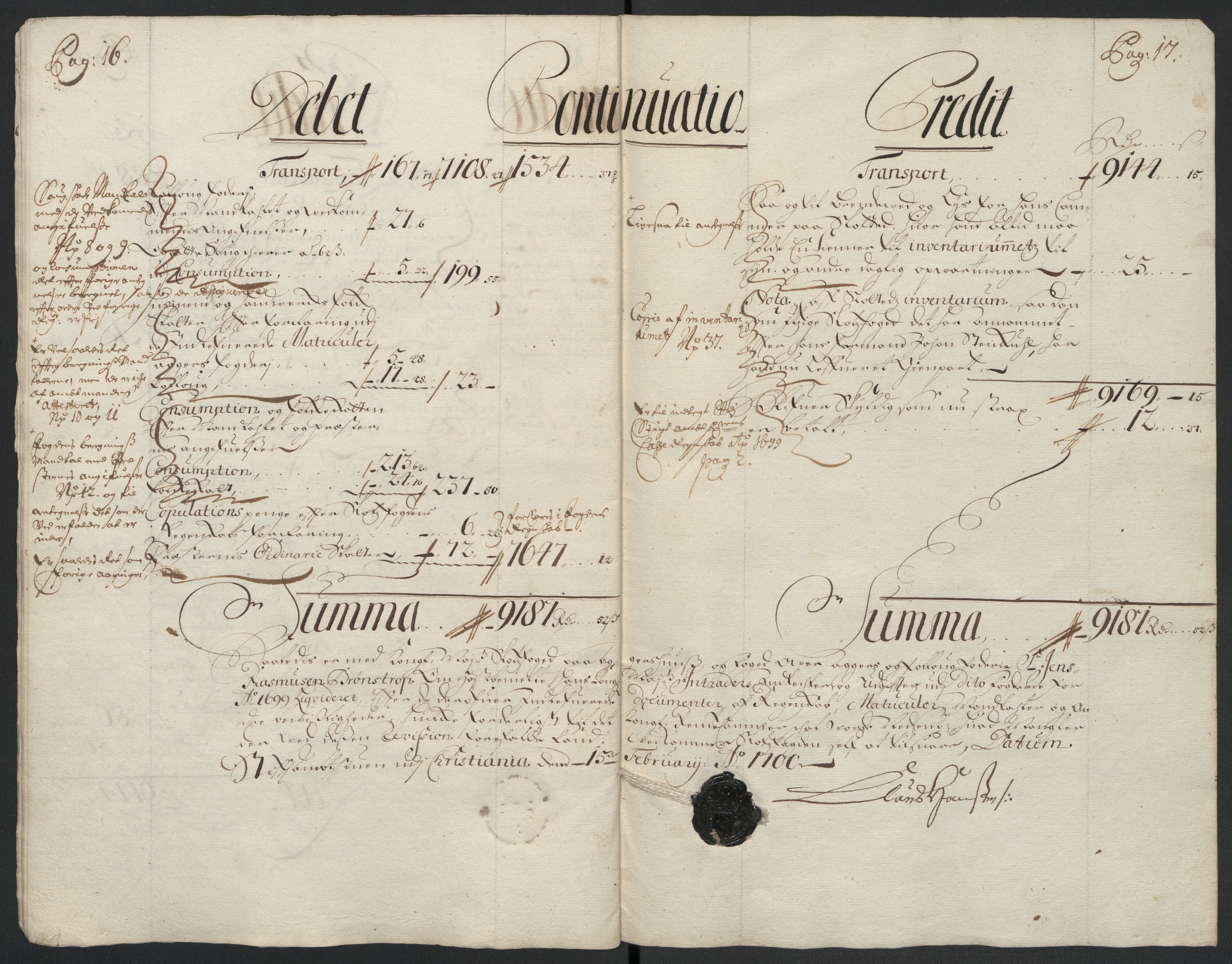 Rentekammeret inntil 1814, Reviderte regnskaper, Fogderegnskap, AV/RA-EA-4092/R10/L0442: Fogderegnskap Aker og Follo, 1699, p. 19