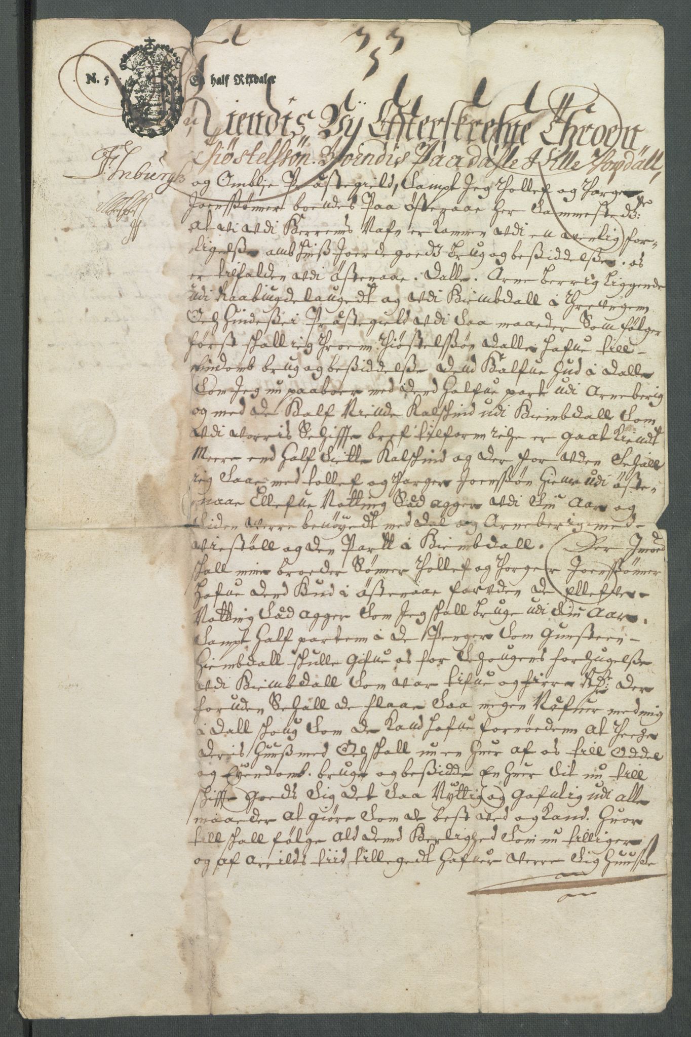 Riksarkivets diplomsamling, AV/RA-EA-5965/F02/L0171: Dokumenter, 1667-1670, p. 31