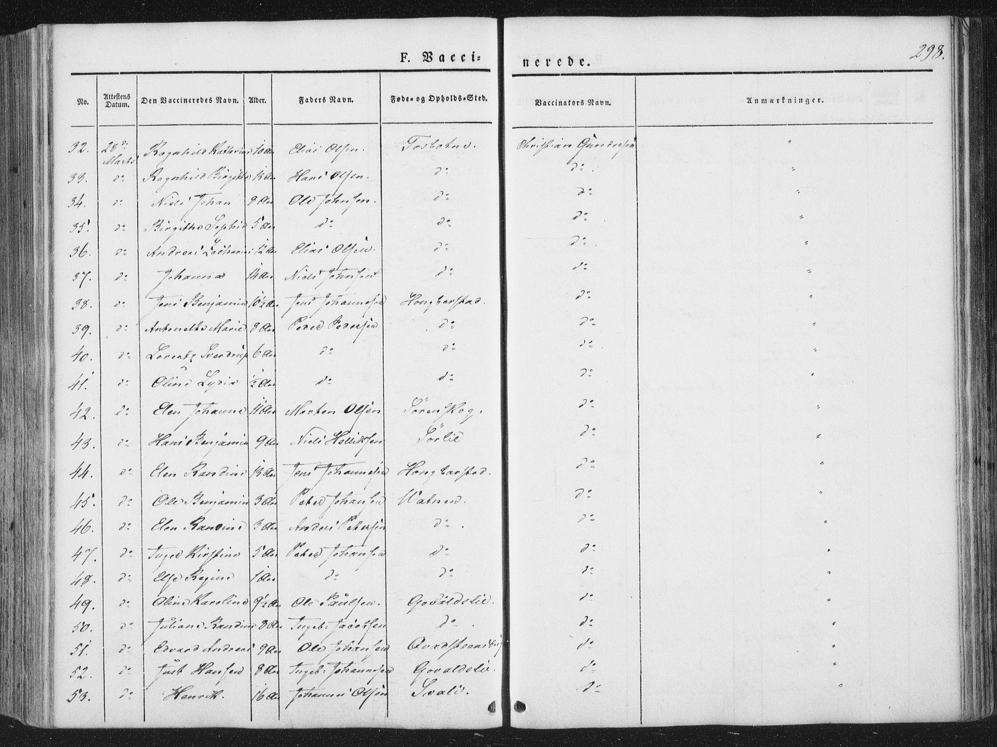 Ministerialprotokoller, klokkerbøker og fødselsregistre - Nordland, AV/SAT-A-1459/810/L0144: Parish register (official) no. 810A07 /1, 1841-1862, p. 298