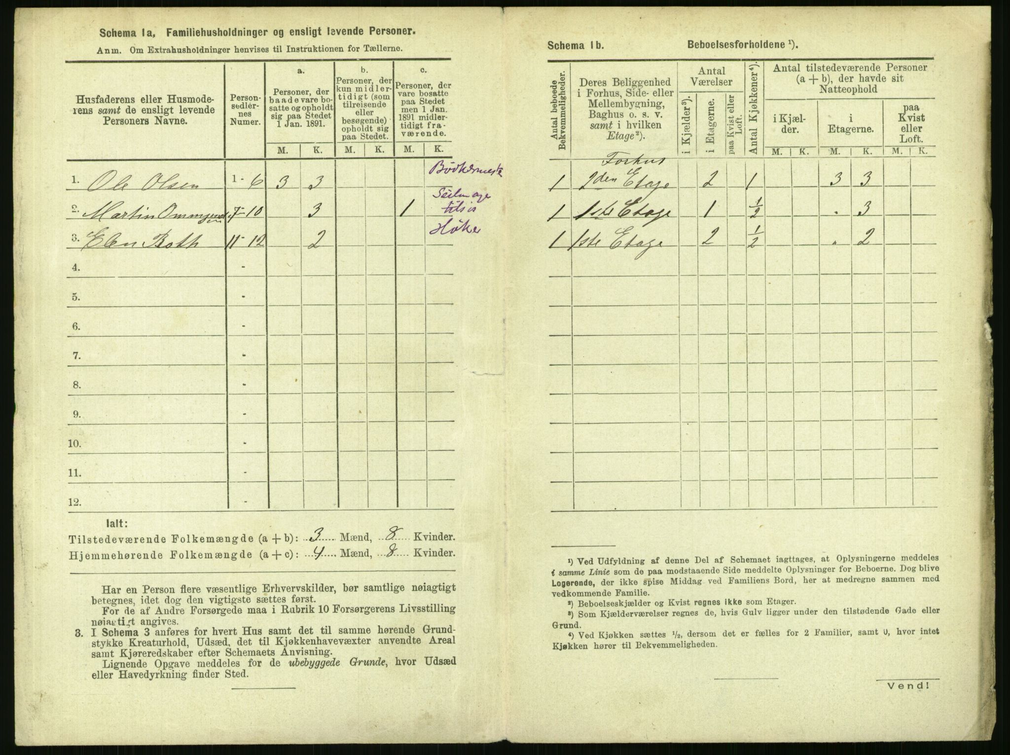 RA, 1891 census for 1103 Stavanger, 1891, p. 666