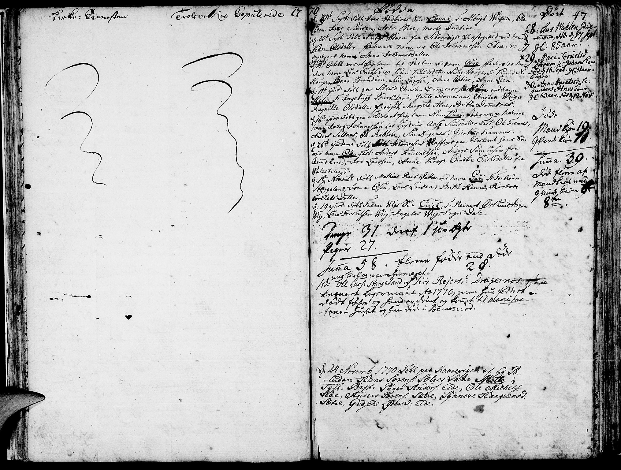 Fjelberg sokneprestembete, AV/SAB-A-75201/H/Haa: Parish register (official) no. A 2, 1760-1788, p. 47