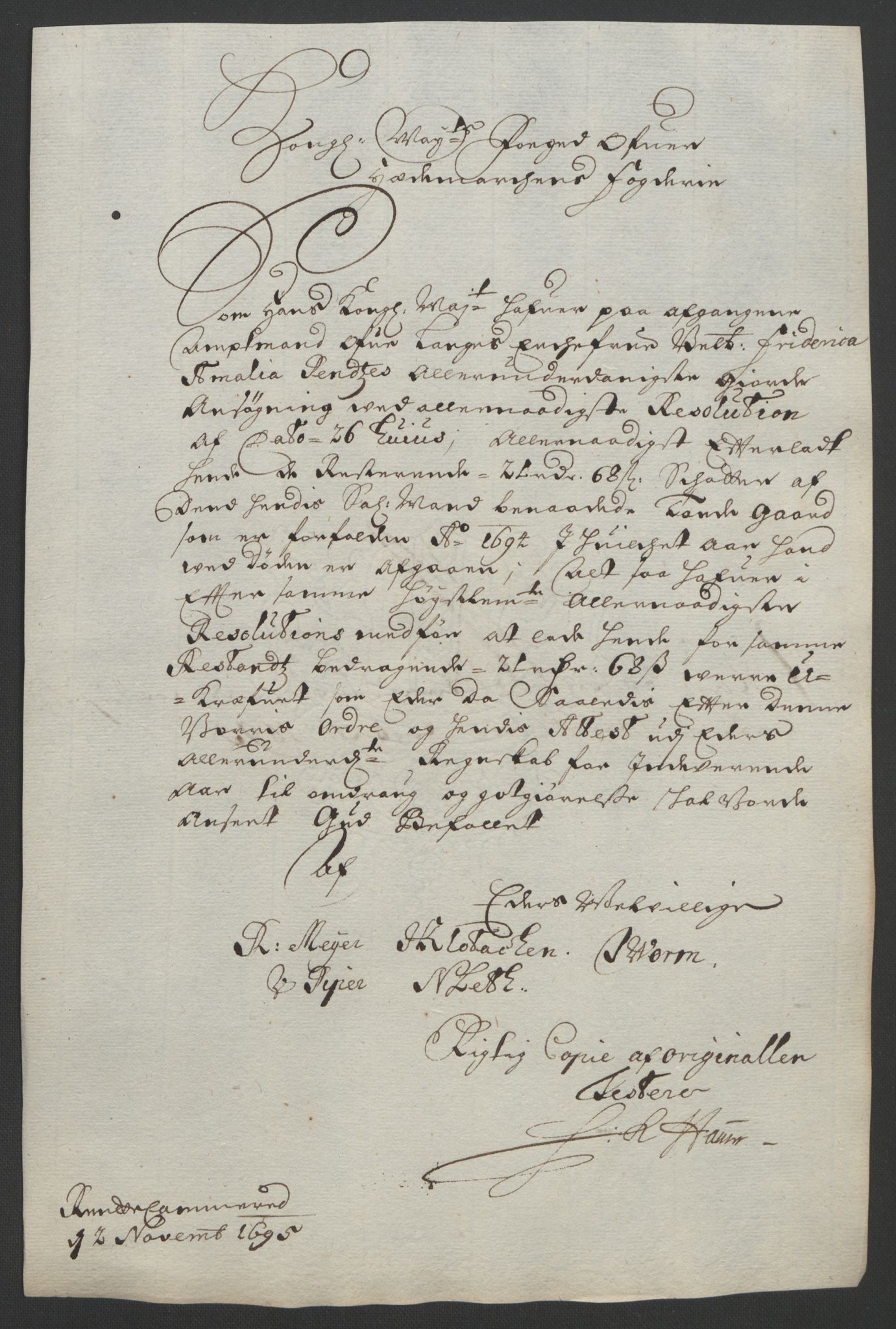 Rentekammeret inntil 1814, Reviderte regnskaper, Fogderegnskap, RA/EA-4092/R16/L1036: Fogderegnskap Hedmark, 1695-1696, p. 244