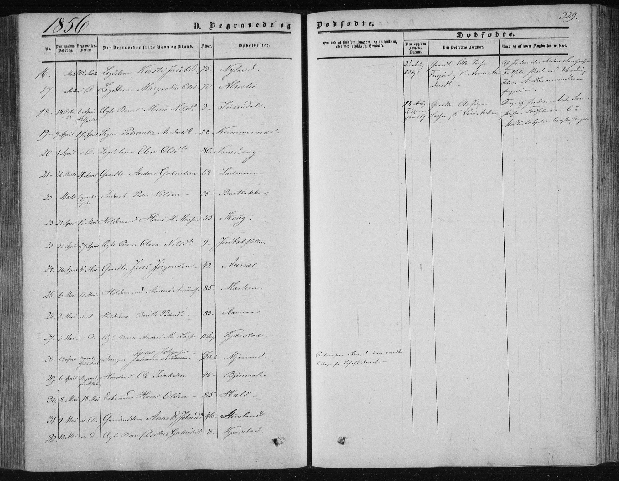 Ministerialprotokoller, klokkerbøker og fødselsregistre - Nordland, SAT/A-1459/820/L0293: Parish register (official) no. 820A14, 1855-1865, p. 329