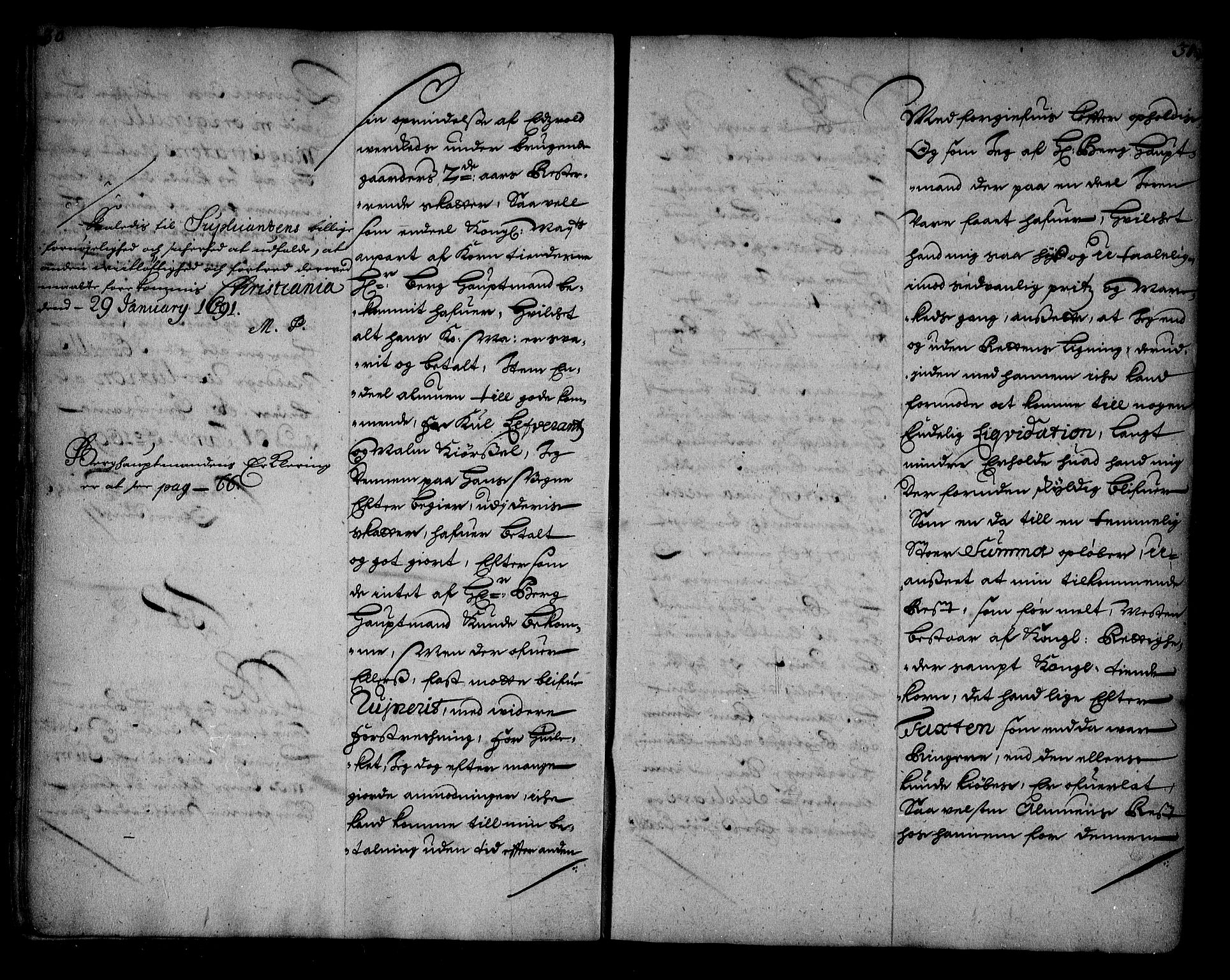 Stattholderembetet 1572-1771, AV/RA-EA-2870/Ae/L0008: Supplikasjons- og resolusjonsprotokoll, 1691, p. 30-31