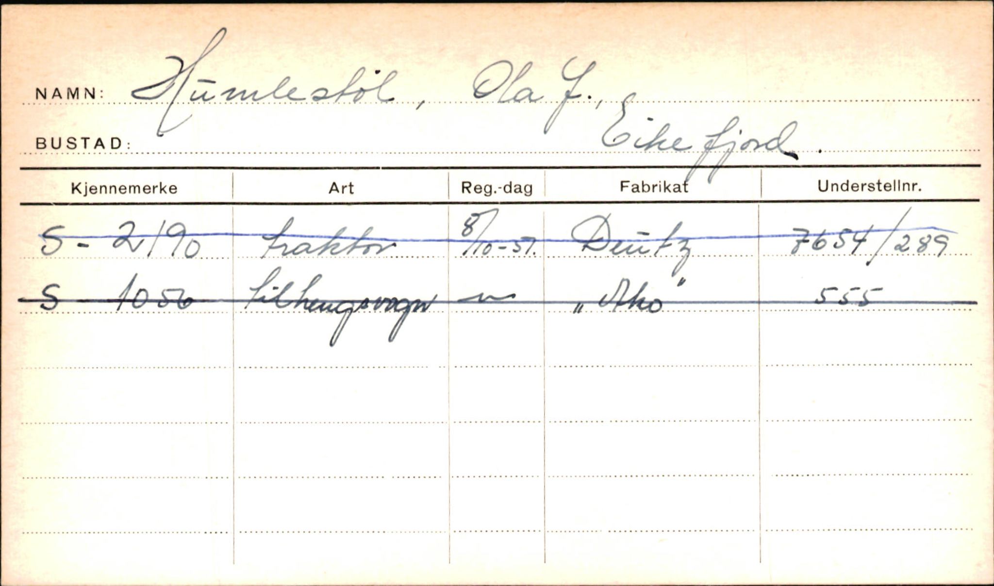 Statens vegvesen, Sogn og Fjordane vegkontor, SAB/A-5301/4/F/L0001A: Eigarregister Fjordane til 1.6.1961, 1930-1961, p. 747