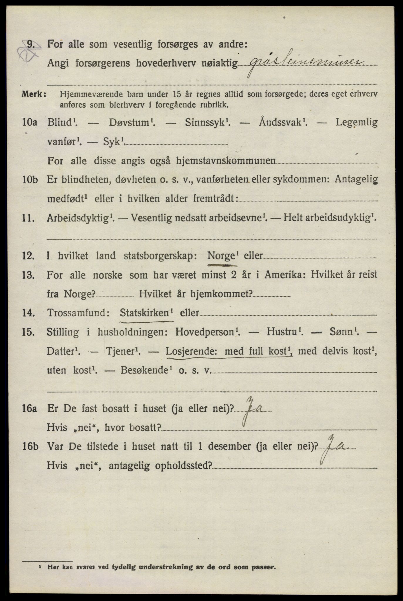 SAO, 1920 census for Kråkstad, 1920, p. 3356