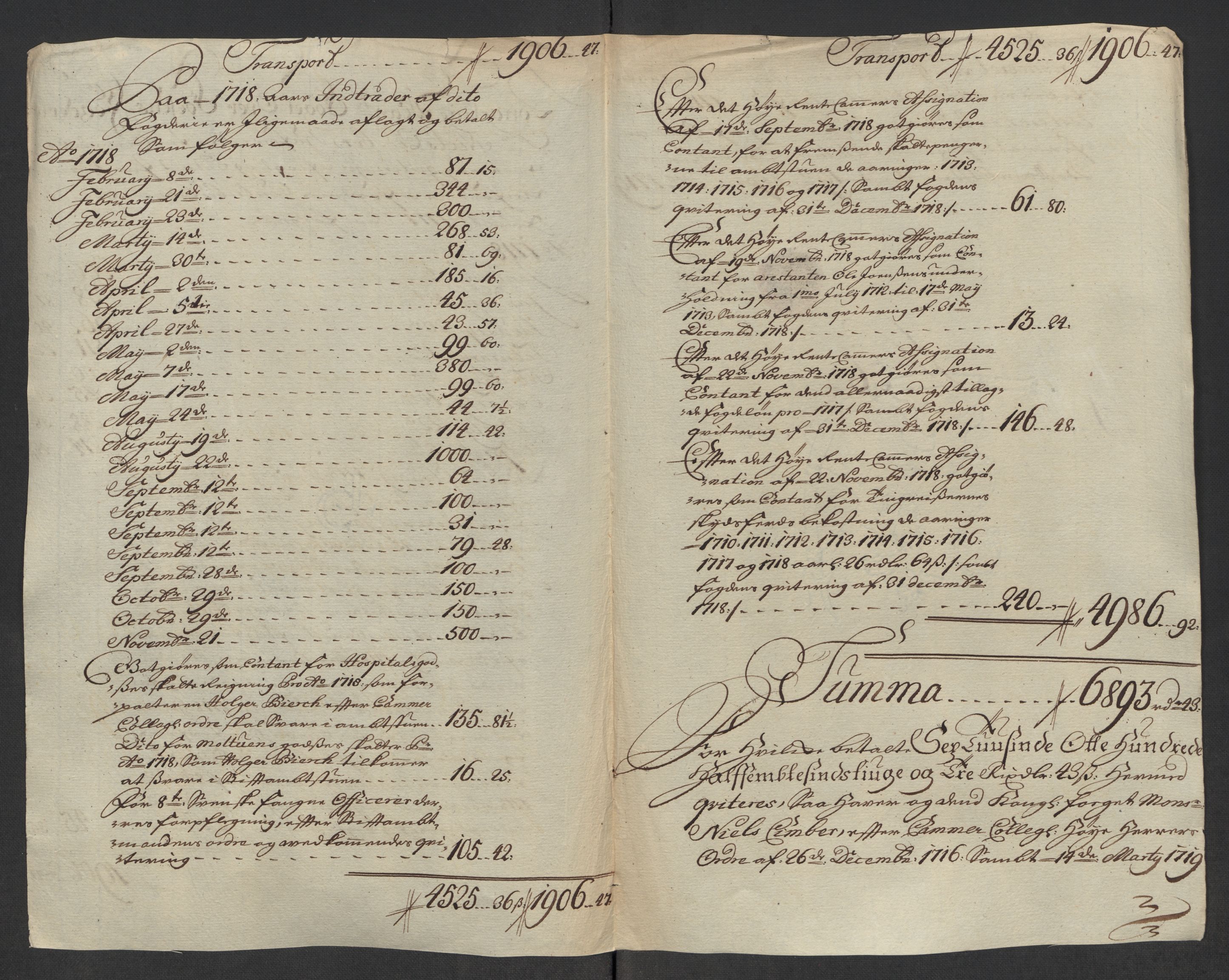 Rentekammeret inntil 1814, Reviderte regnskaper, Fogderegnskap, AV/RA-EA-4092/R57/L3866: Fogderegnskap Fosen, 1718, p. 212