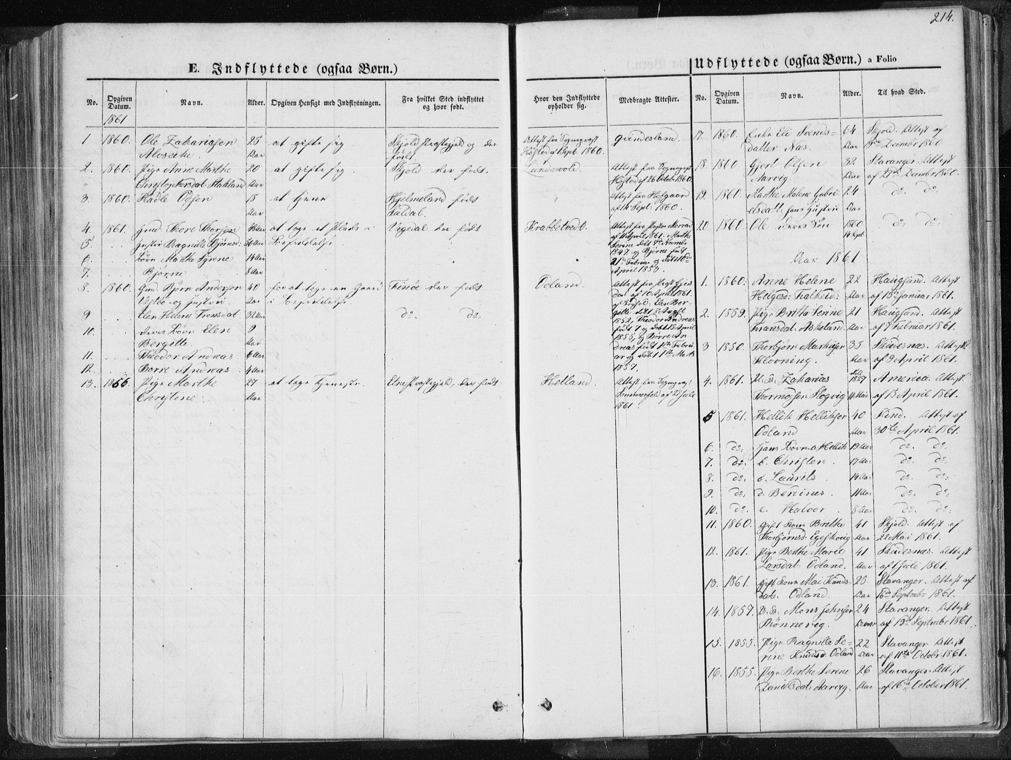 Tysvær sokneprestkontor, SAST/A -101864/H/Ha/Haa/L0003: Parish register (official) no. A 3, 1856-1865, p. 214