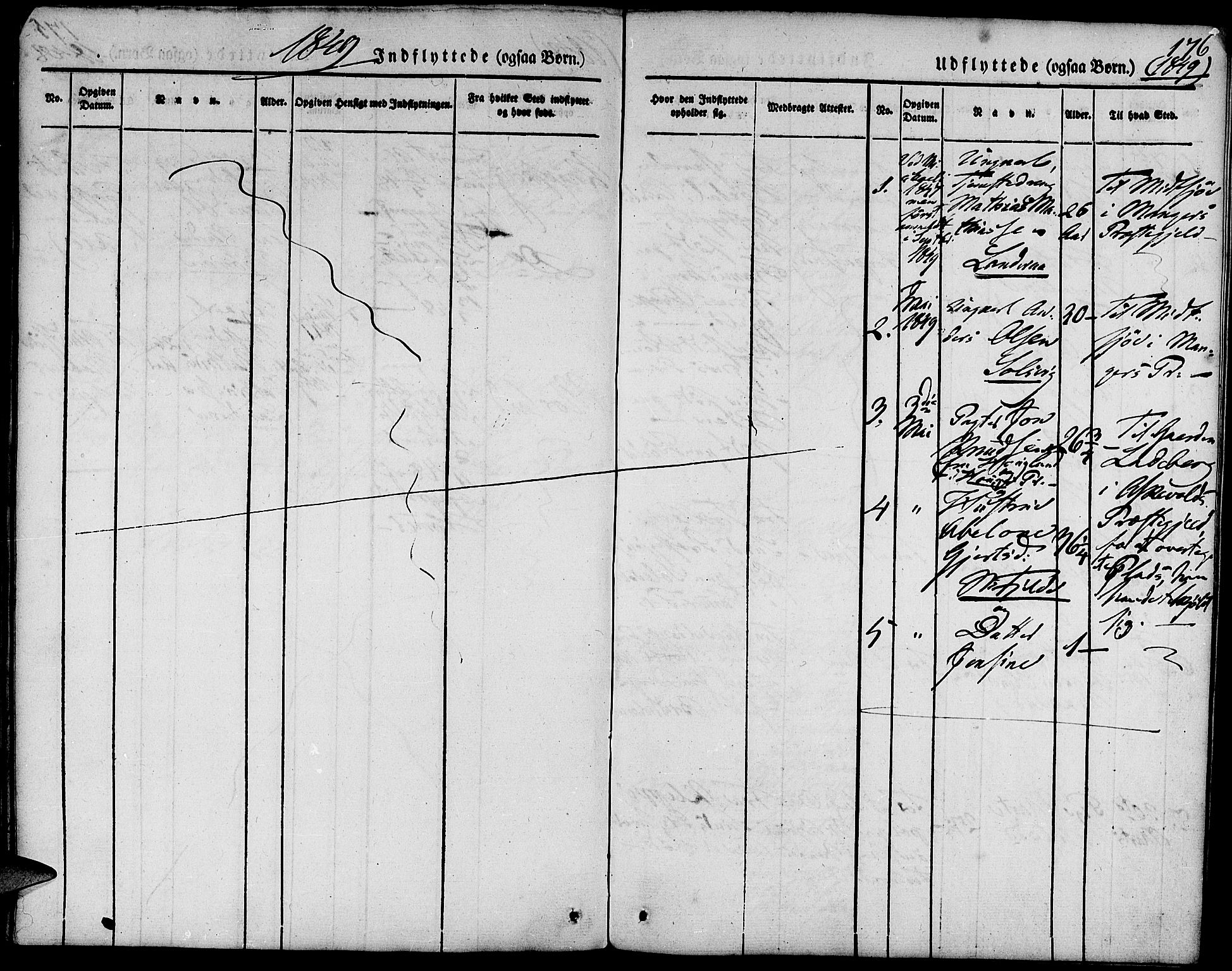 Fjell sokneprestembete, AV/SAB-A-75301/H/Haa: Parish register (official) no. A 1, 1835-1850, p. 176