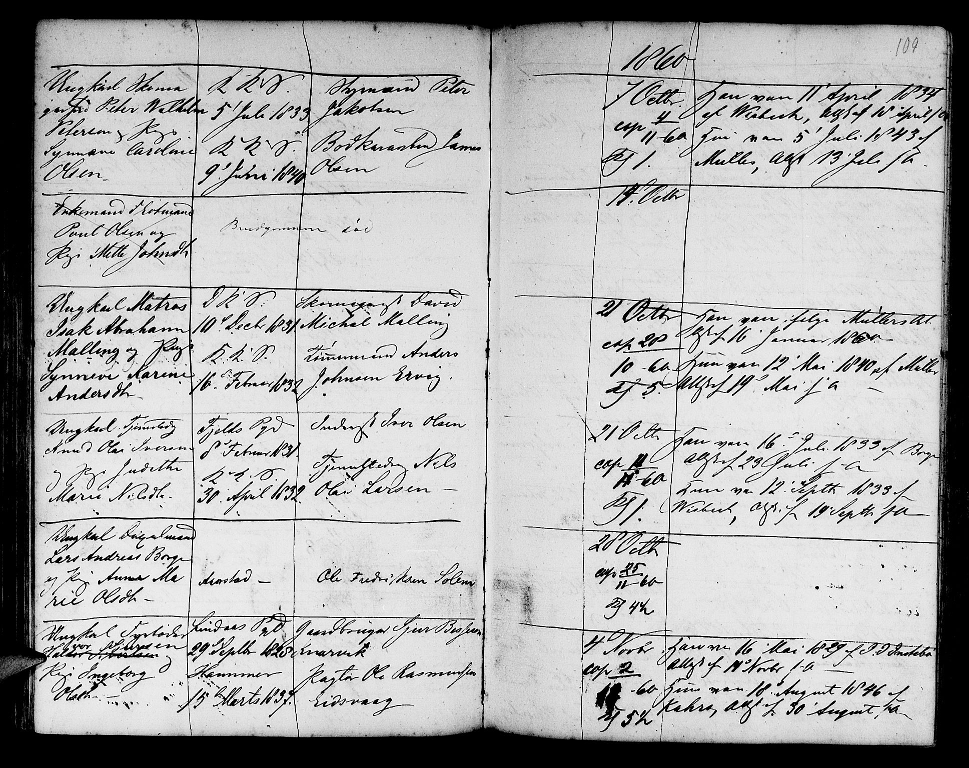 Korskirken sokneprestembete, AV/SAB-A-76101/H/Haa/L0009: Parish register (official) no. A 9, 1743-1861, p. 109