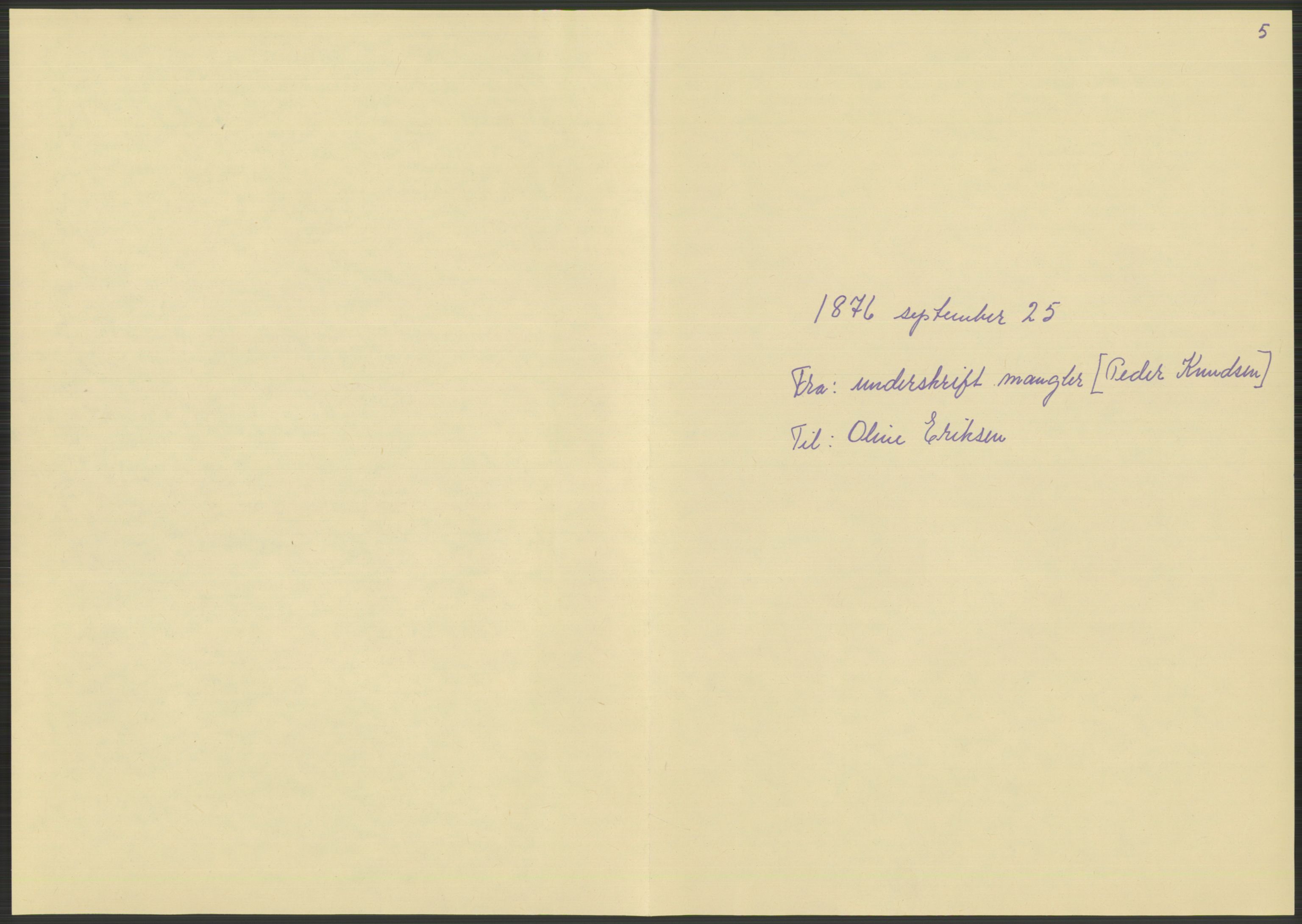 Samlinger til kildeutgivelse, Amerikabrevene, AV/RA-EA-4057/F/L0014: Innlån fra Oppland: Nyberg - Slettahaugen, 1838-1914, p. 505