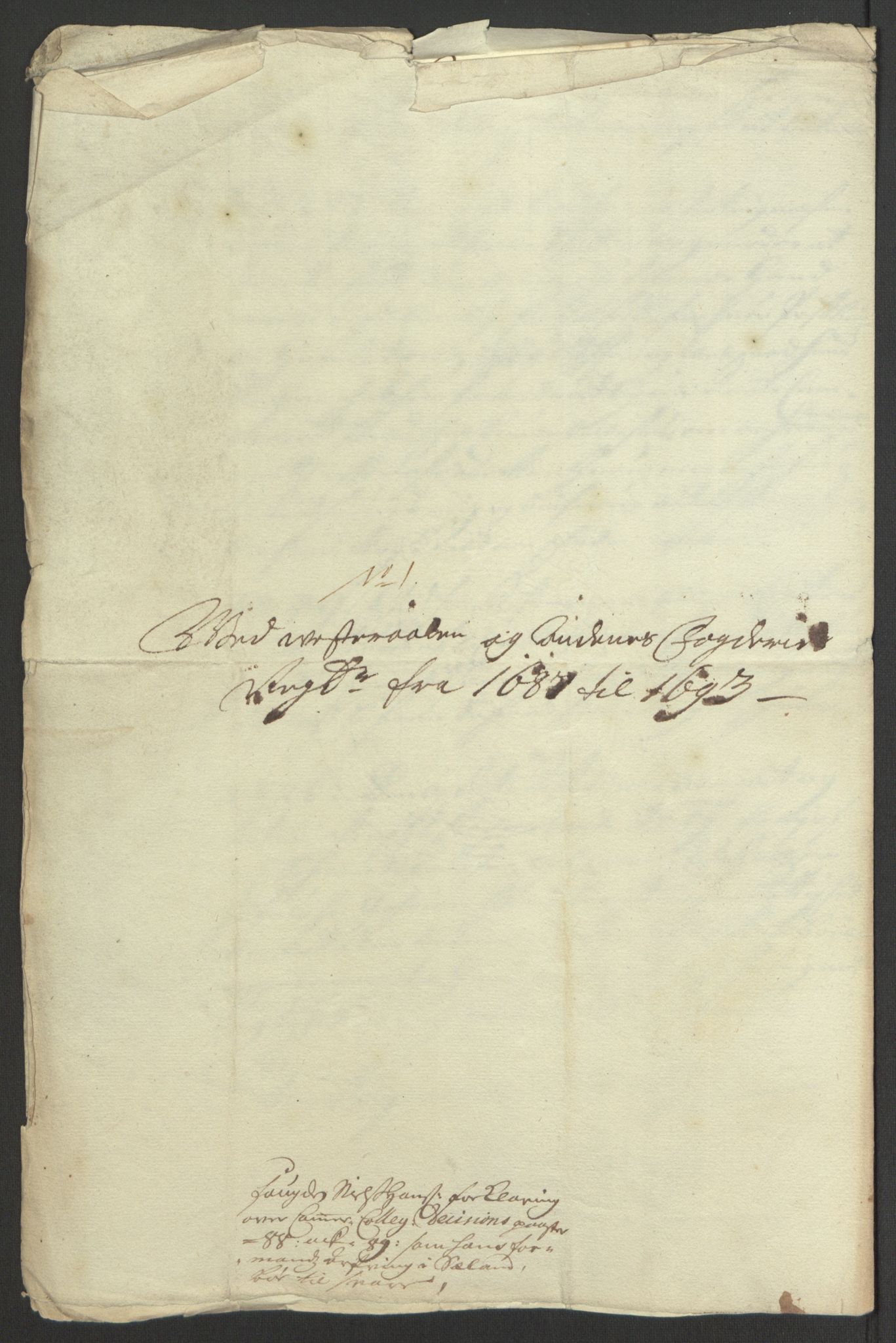 Rentekammeret inntil 1814, Reviderte regnskaper, Fogderegnskap, AV/RA-EA-4092/R67/L4676: Fogderegnskap Vesterålen, Andenes og Lofoten, 1691-1693, p. 364