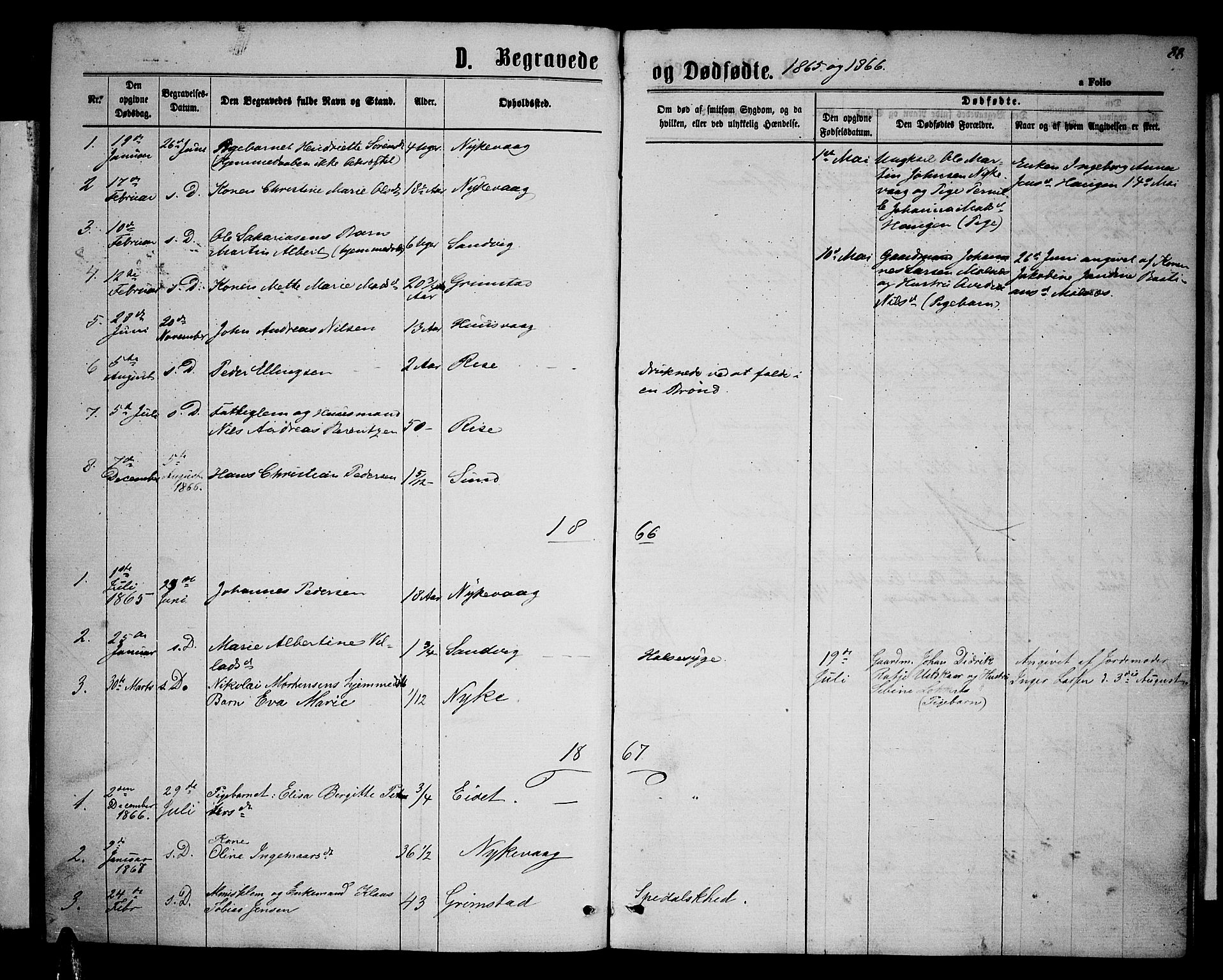 Ministerialprotokoller, klokkerbøker og fødselsregistre - Nordland, SAT/A-1459/892/L1324: Parish register (copy) no. 892C01, 1865-1879, p. 88