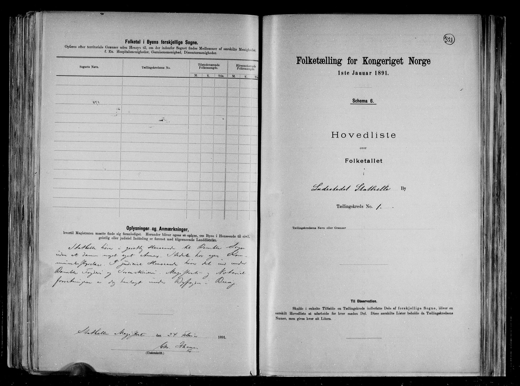 RA, 1891 census for 0803 Stathelle, 1891, p. 4