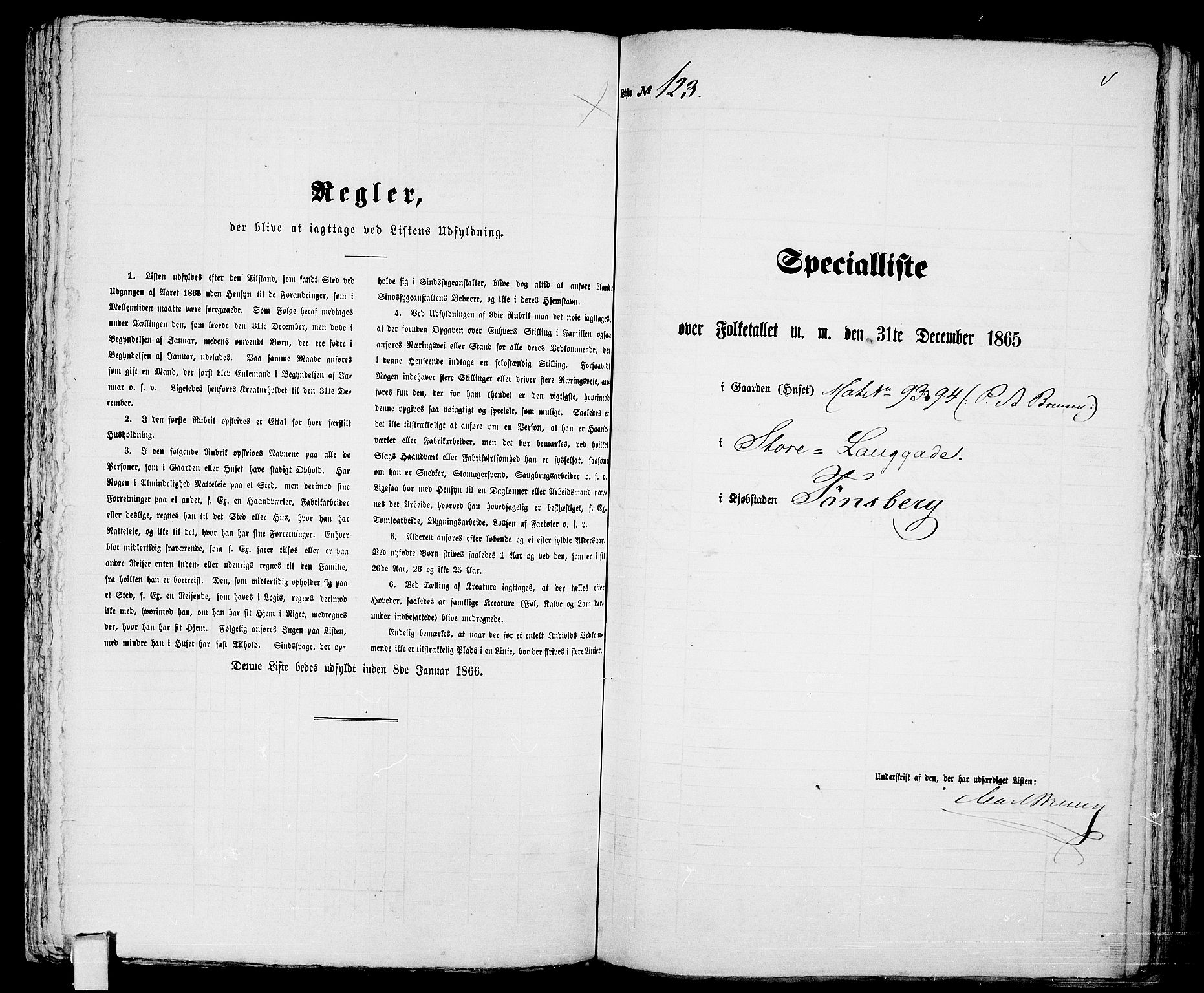 RA, 1865 census for Tønsberg, 1865, p. 271