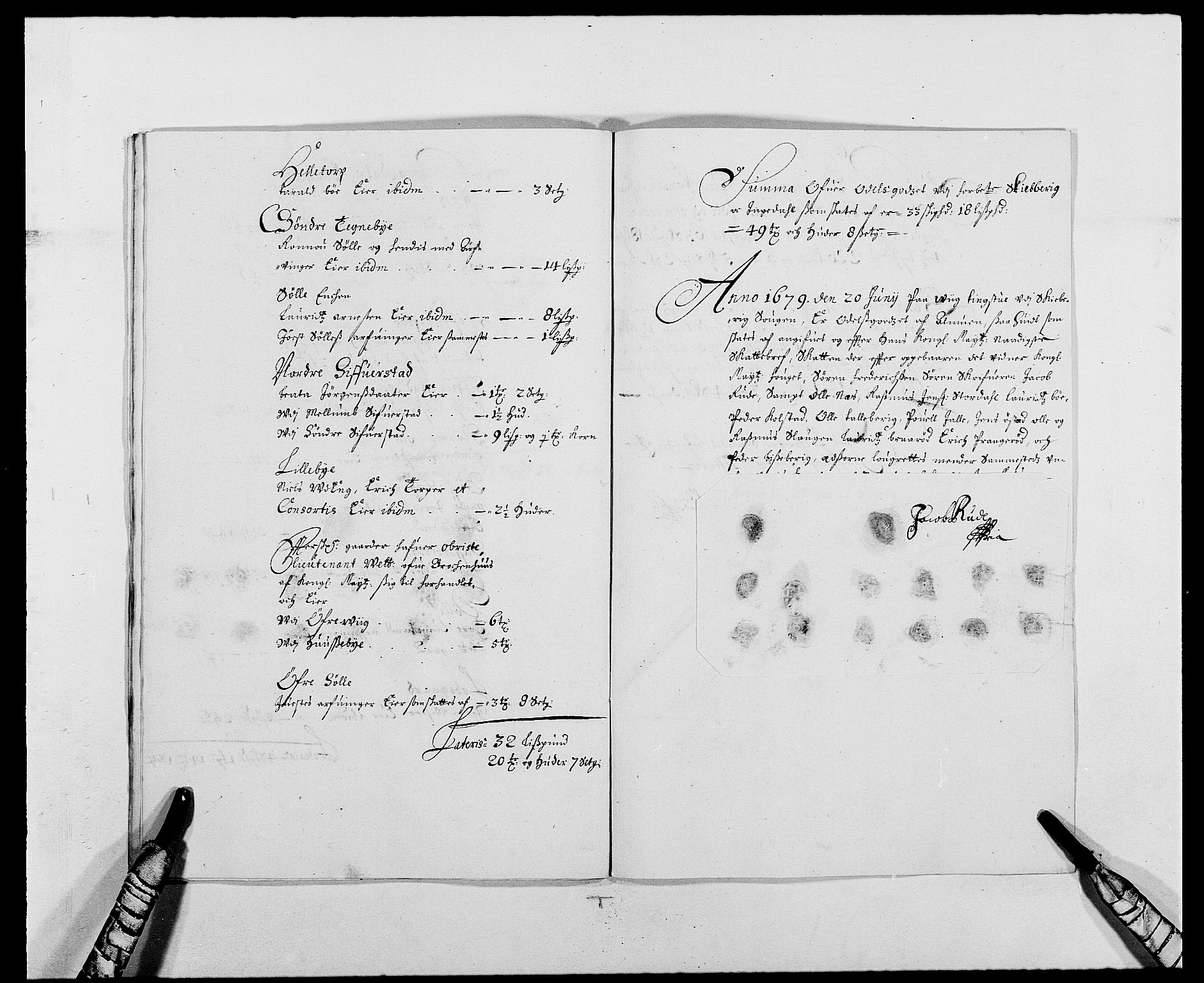 Rentekammeret inntil 1814, Reviderte regnskaper, Fogderegnskap, AV/RA-EA-4092/R01/L0001: Fogderegnskap Idd og Marker, 1678-1679, p. 398