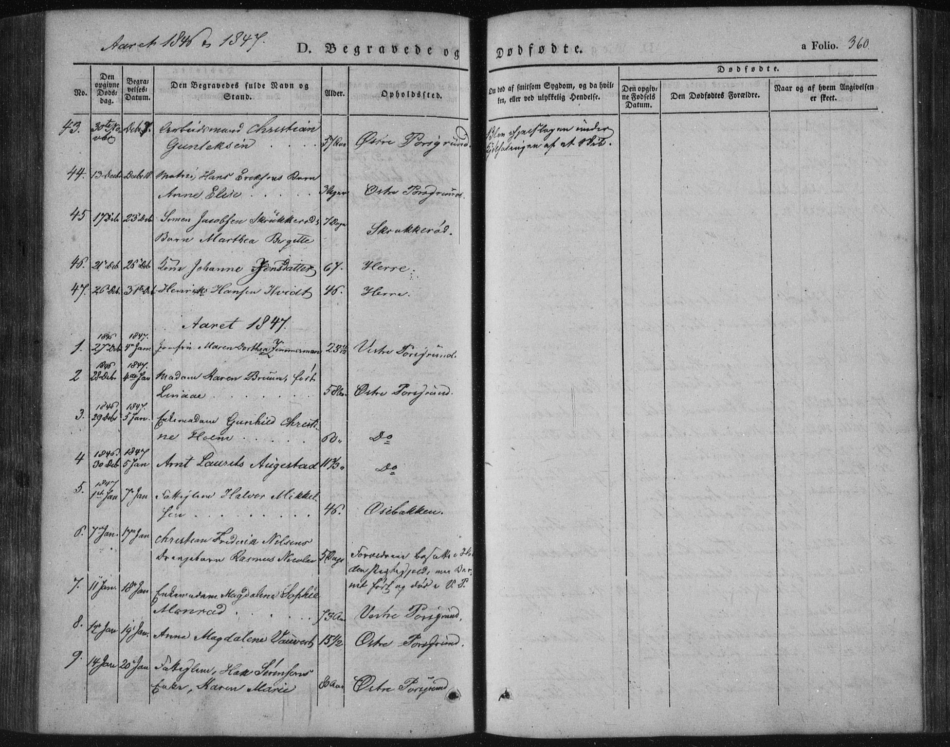 Porsgrunn kirkebøker , AV/SAKO-A-104/F/Fa/L0006: Parish register (official) no. 6, 1841-1857, p. 360