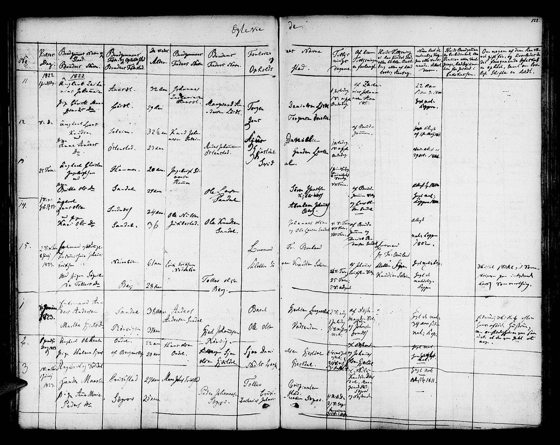 Jølster sokneprestembete, AV/SAB-A-80701/H/Haa/Haaa/L0008: Parish register (official) no. A 8, 1821-1833, p. 122