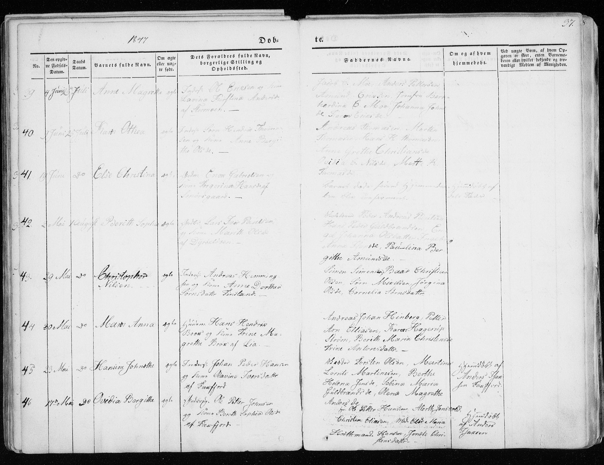 Tranøy sokneprestkontor, AV/SATØ-S-1313/I/Ia/Iaa/L0006kirke: Parish register (official) no. 6, 1844-1855, p. 37