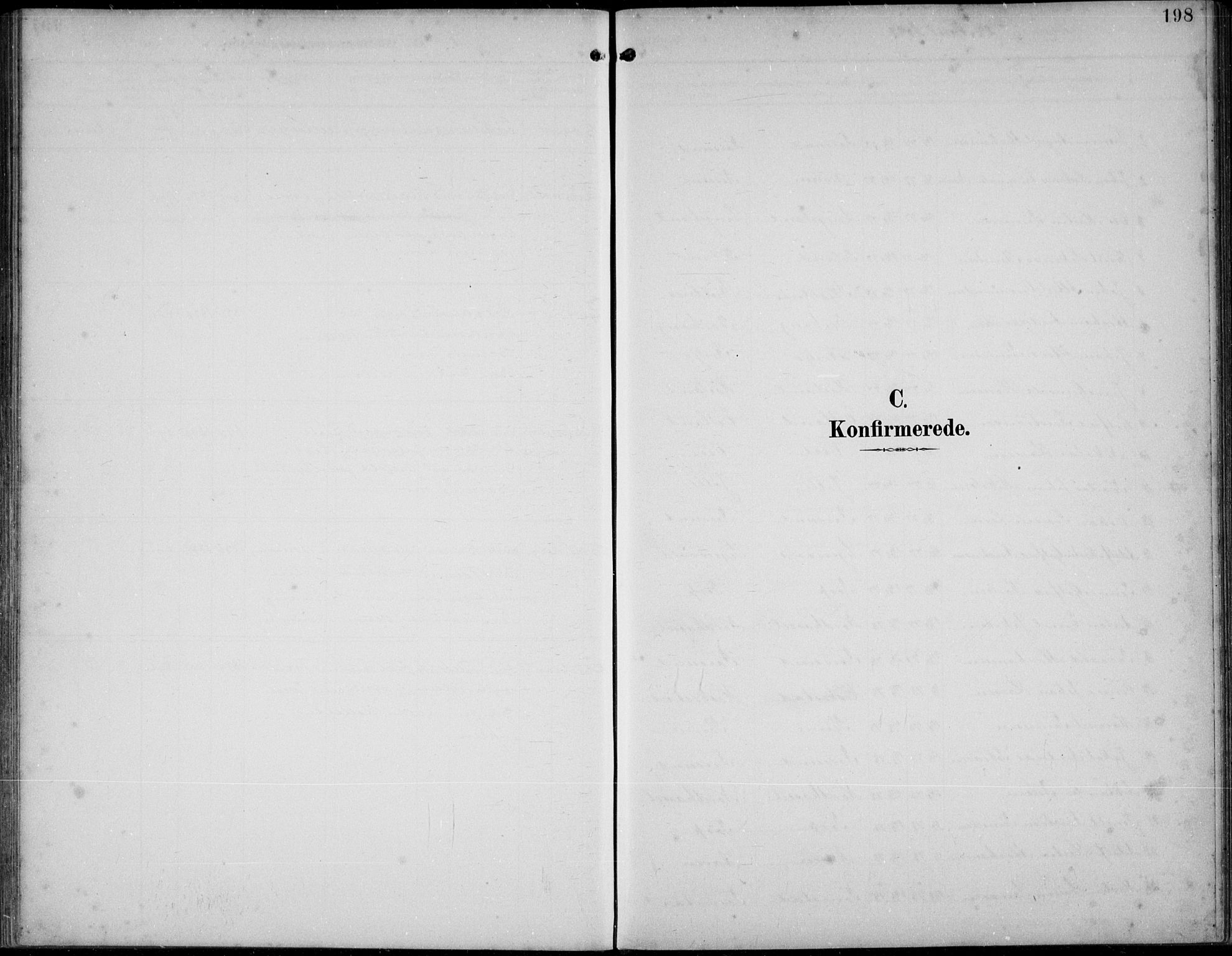 Lista sokneprestkontor, SAK/1111-0027/F/Fb/L0005: Parish register (copy) no. B 5, 1892-1923, p. 198