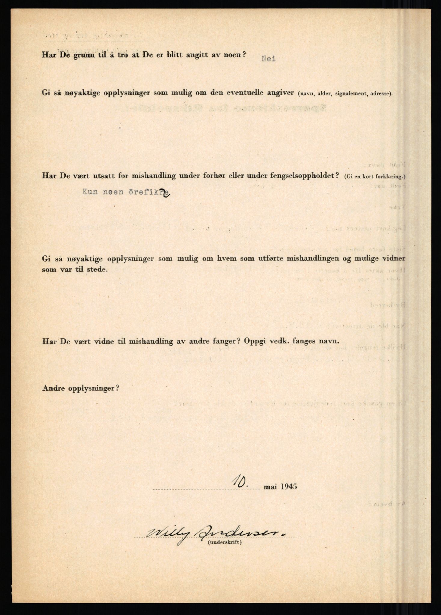 Rikspolitisjefen, AV/RA-S-1560/L/L0001: Abelseth, Rudolf - Berentsen, Odd, 1940-1945, p. 610