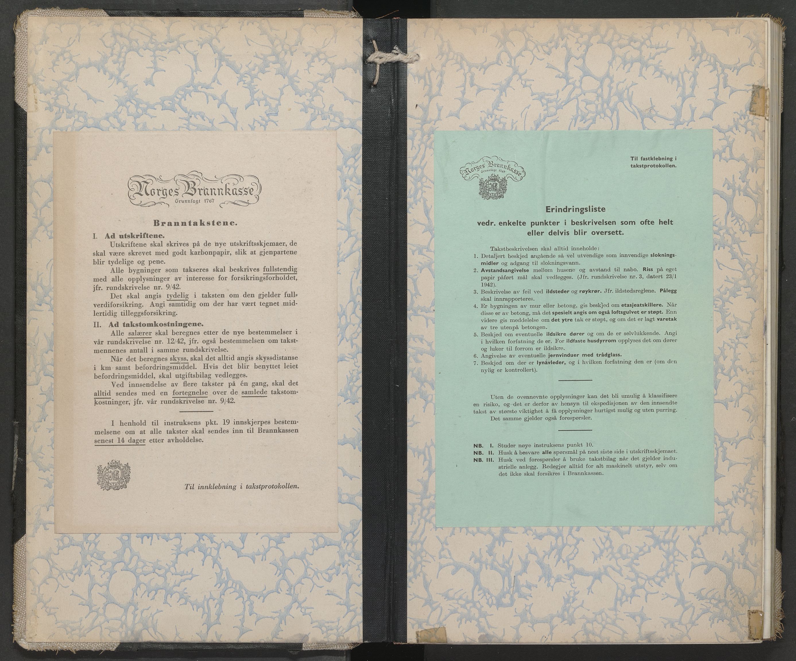 Grane og Hattfjelldal lensmannskontor, AV/SAT-A-5688/3/Oa/L0007: Branntakstprotokoll, 1946-1950