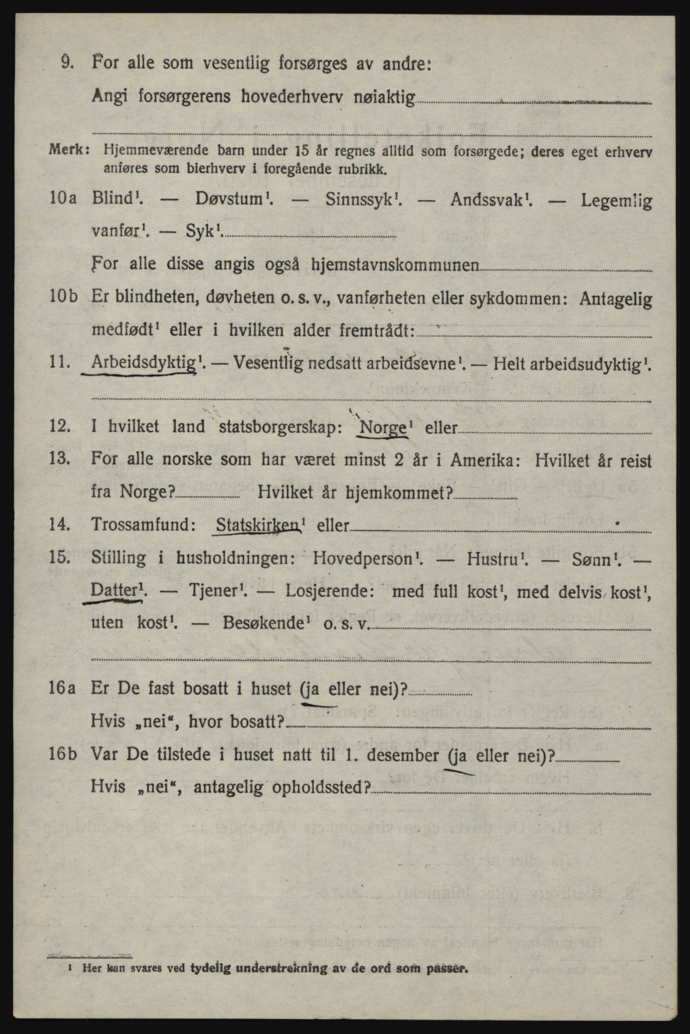 SAO, 1920 census for Berg, 1920, p. 9228